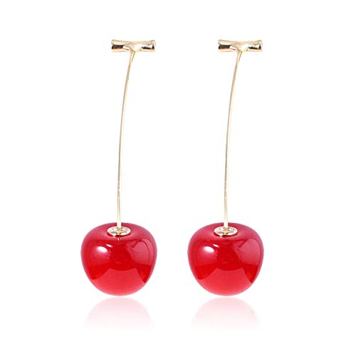 Red cherry earrings
