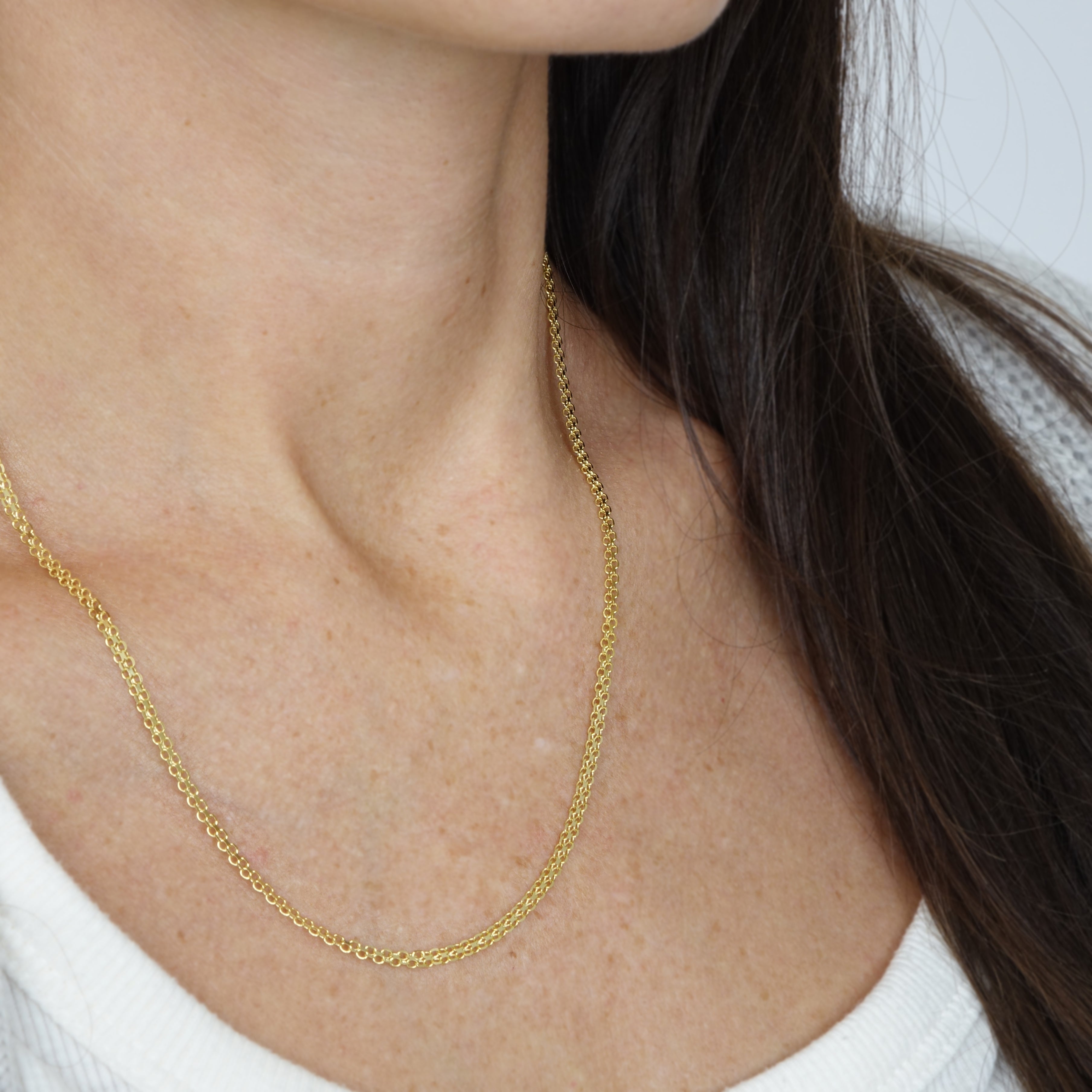 Elegant Mesh Chain Necklace for Women - Gold & Silver Layering Necklace Jewelry - Perfect for Everyday Wear, Date Night & Gift Giving