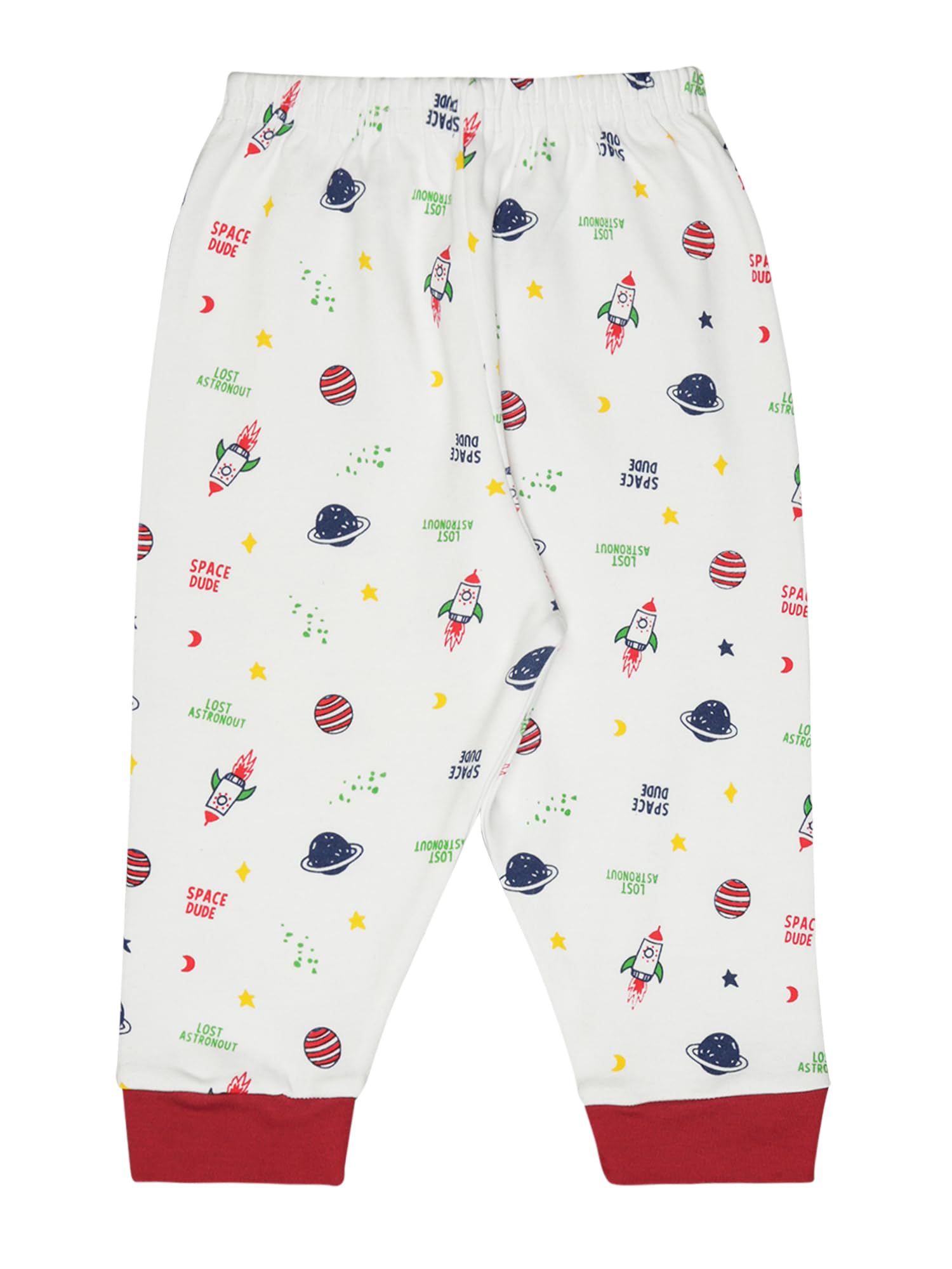 BODYCARE Unisex Baby Cotton Blend Top & Pajama Set - Soft White Outfit for Newborns & Infants | Perfect for Playtime, Sleepwear & Photo Shoots