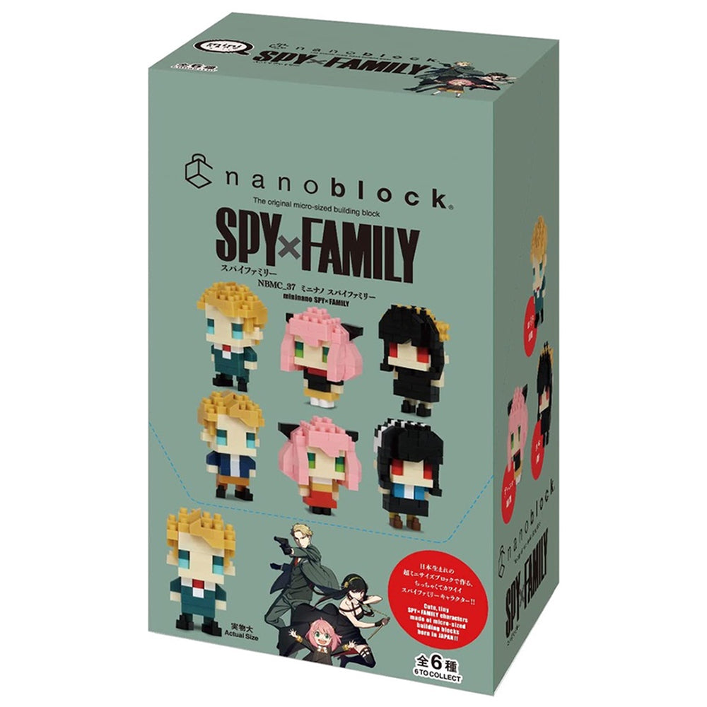 Nanoblock Spy x Family Mininano NBMC 37S Building Blocks Set - Anime Model Kit for Collectors & Fans - Perfect for Home Decoration, Gifts & Creative Play