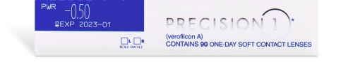 Precision1 Daily Disposable Contact Lenses - 90 Pack (3 Month Supply) | Ultra-Comfortable & Moisturizing for All-Day Wear | Perfect for Work, Travel & Active Lifestyles
