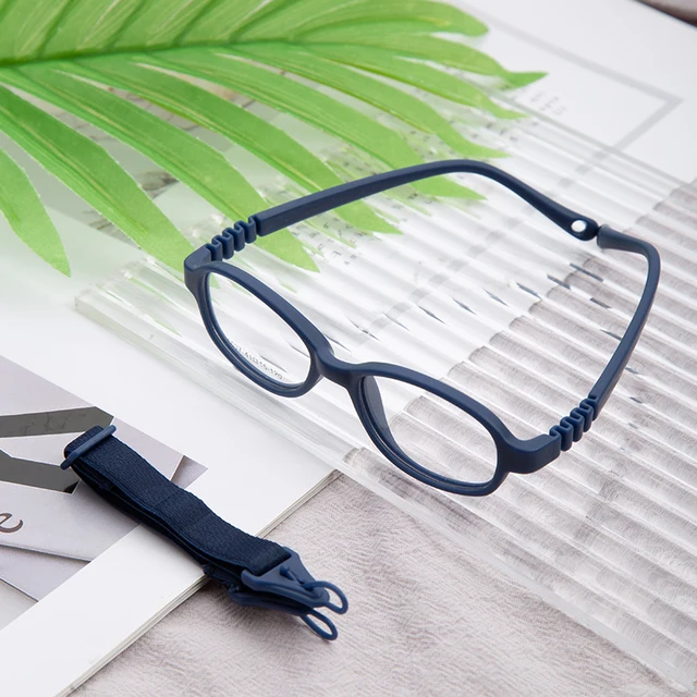 Unbreakable Kids Flexible Glasses with Strap - Shatterproof Eyewear for Toddlers Age 2-3 Years (Model 6037) - Perfect for Playtime, Sports & Outdoor Activities