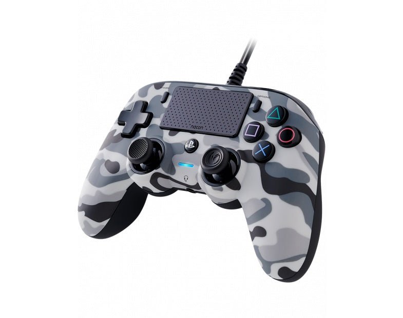 Nacon Camo Wired Compact Controller for PS4/PS5 - Ergonomic Gamepad with Enhanced Grip for Long Gaming Sessions - Perfect for FPS, Racing & Action Games
