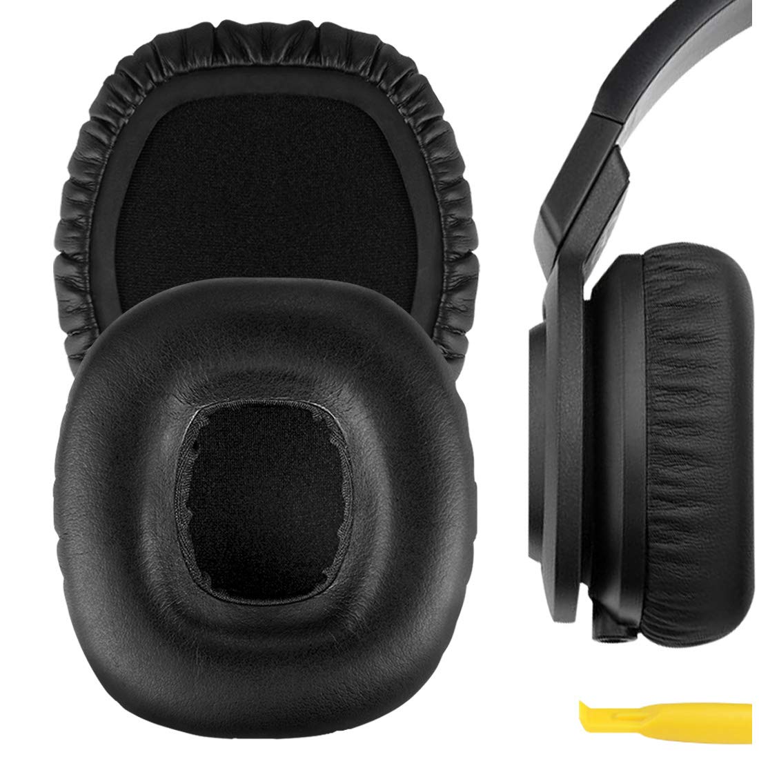 Geekria QuickFit Replacement Ear Pads for JBL J55 J55a J55i J56BT Headphones - Premium Memory Foam Ear Cushions & Earpads for Comfort & Noise Isolation - Perfect for Gaming, Music & Travel (Black)