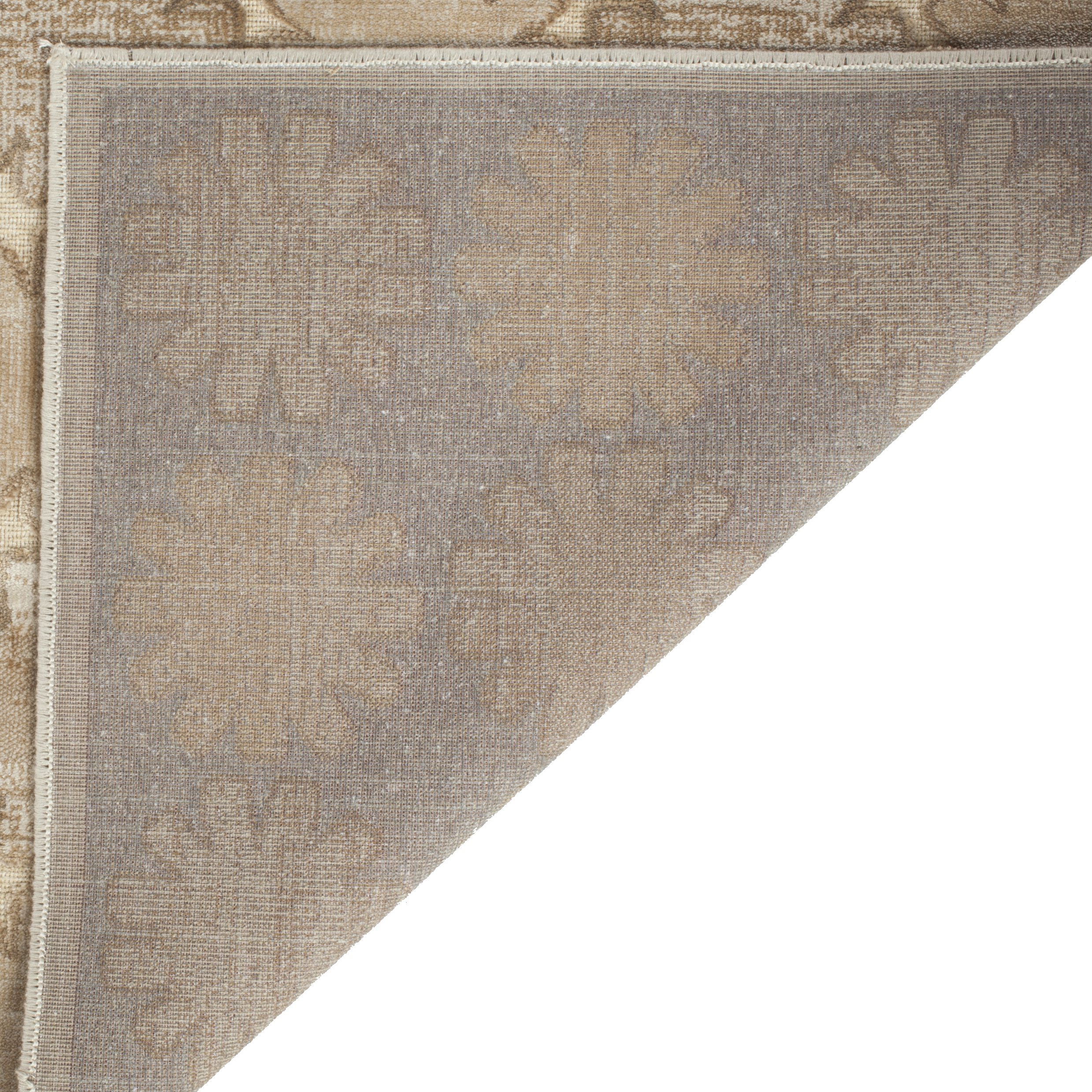 MARTHA STEWART x SAFAVIEH 8' x 10' Stone/Cream Area Rug MSR74301 - Soft Viscose Rug for Living Room, Dining Room & Bedroom | Perfect for Home Decor, Family Gatherings & Cozy Spaces