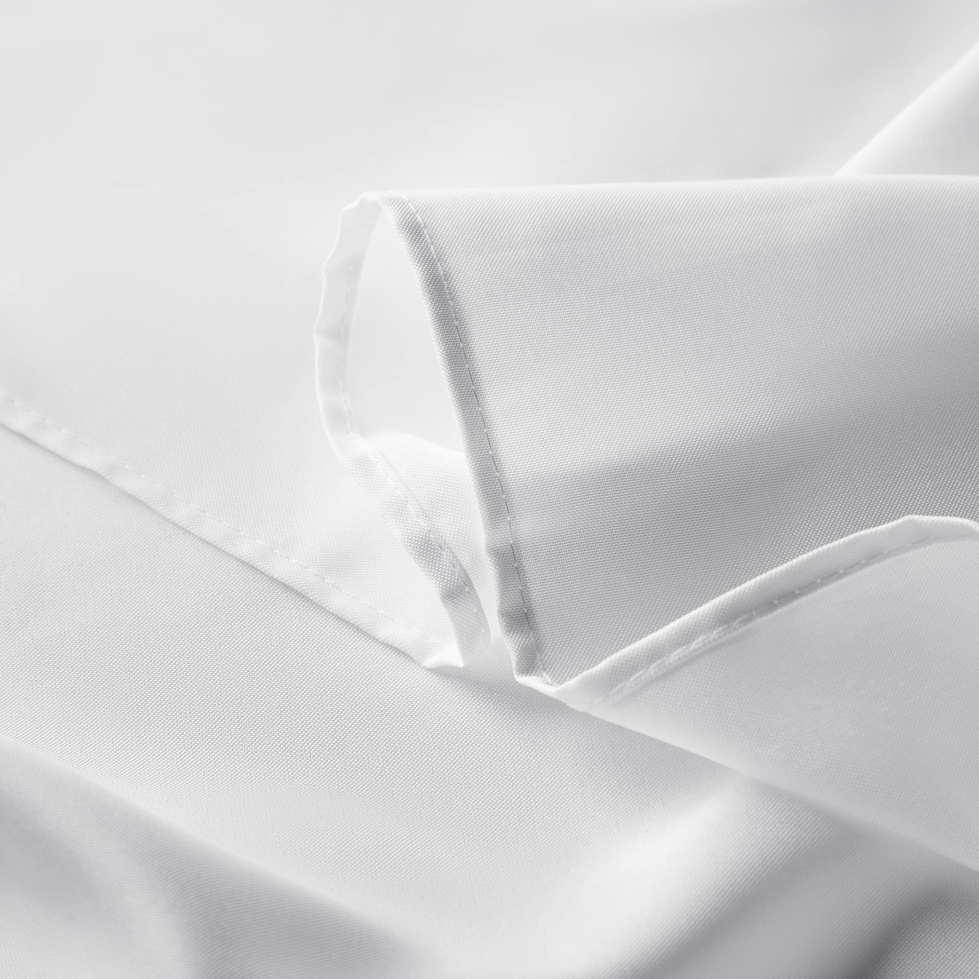 Premium White Tablecloth 60 x 84 Inch - Washable Polyester Fabric Rectangle Table Cover for Dining, Buffet, Parties, Weddings & Holiday Dinners - Elegant Table Decor for Home, Restaurant & Special Events