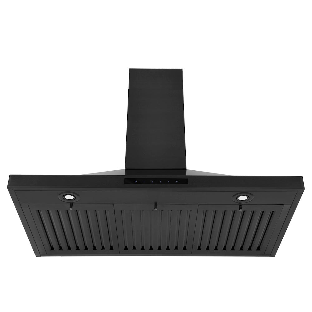 ZLINE 36-inch Black Stainless Steel Kitchen Package - Dual Fuel Range, Range Hood & Microwave Drawer (4KPR RABRH36 MW) | Premium Appliance Bundle for Modern Kitchens & Home Renovations