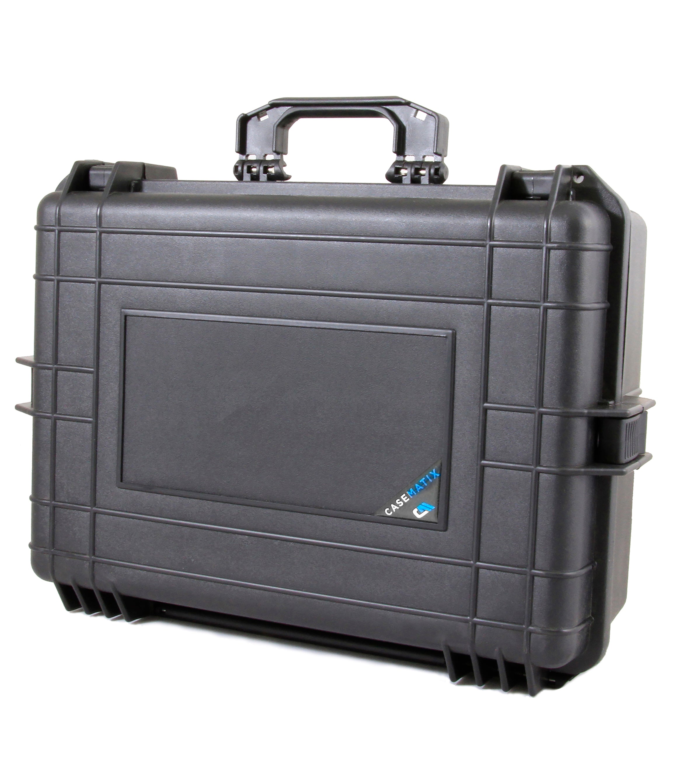CASEMATIX 23 Waterproof Hard Travel Case with Padlock Rings & Customizable Foam - Fits Accessories up to 18