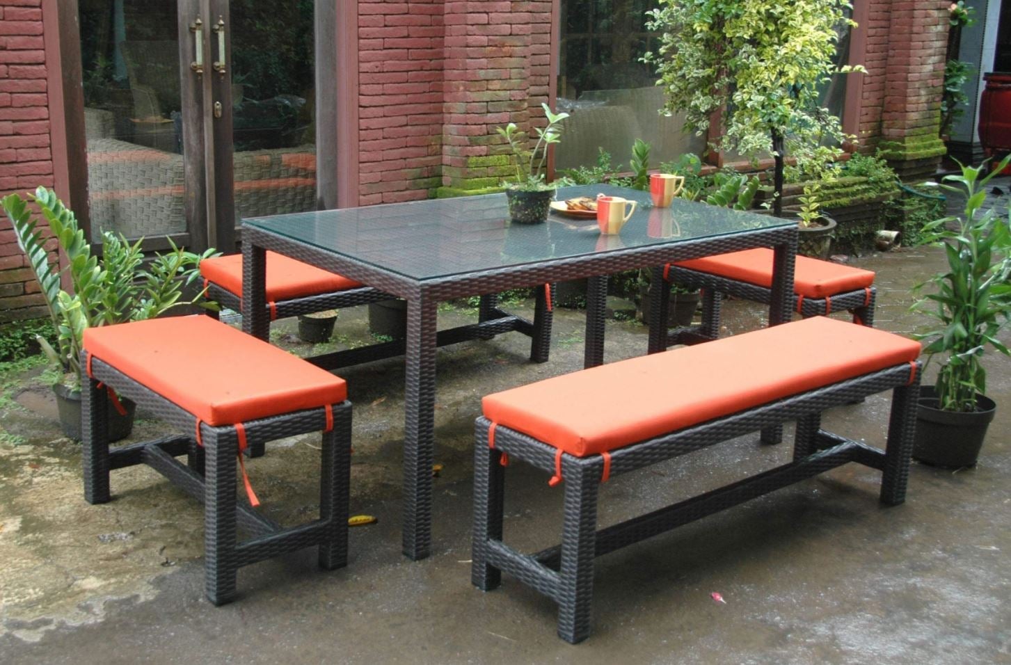 Anderson Teak Sorento 5-Piece Outdoor Dining Set SR 1013 - Patio, Garden & Backyard Furniture for Relaxing & Entertaining