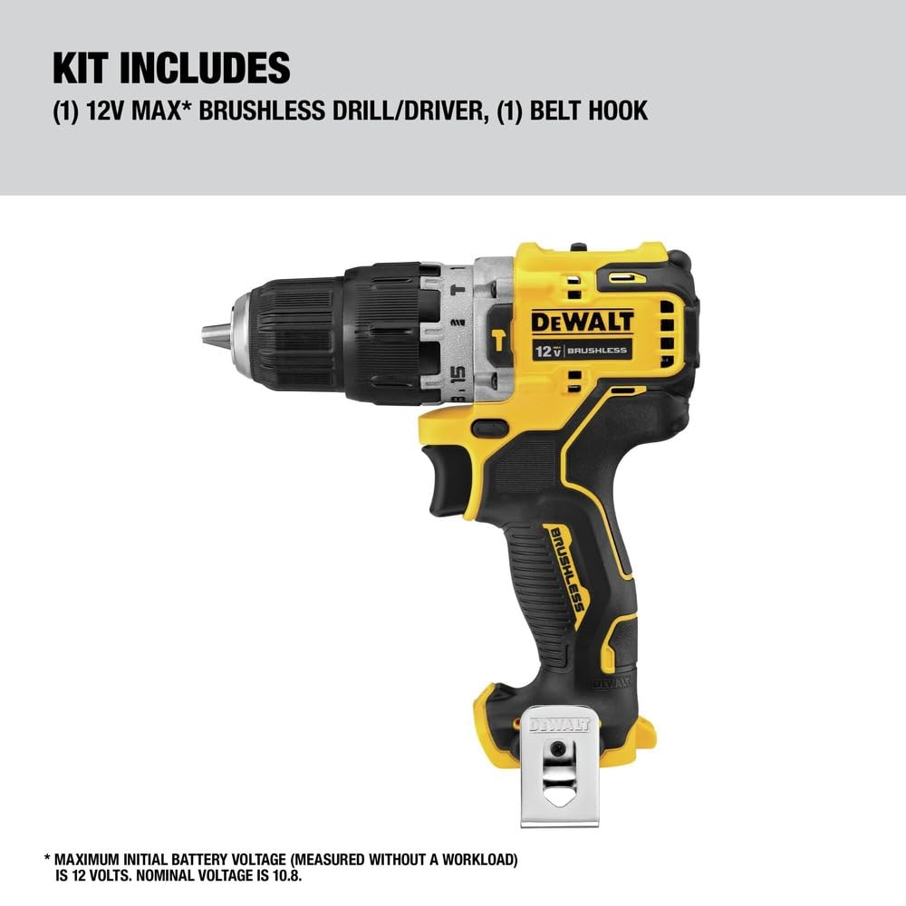 DEWALT DCD706B 12V MAX XTREME Brushless Lithium-Ion 3/8