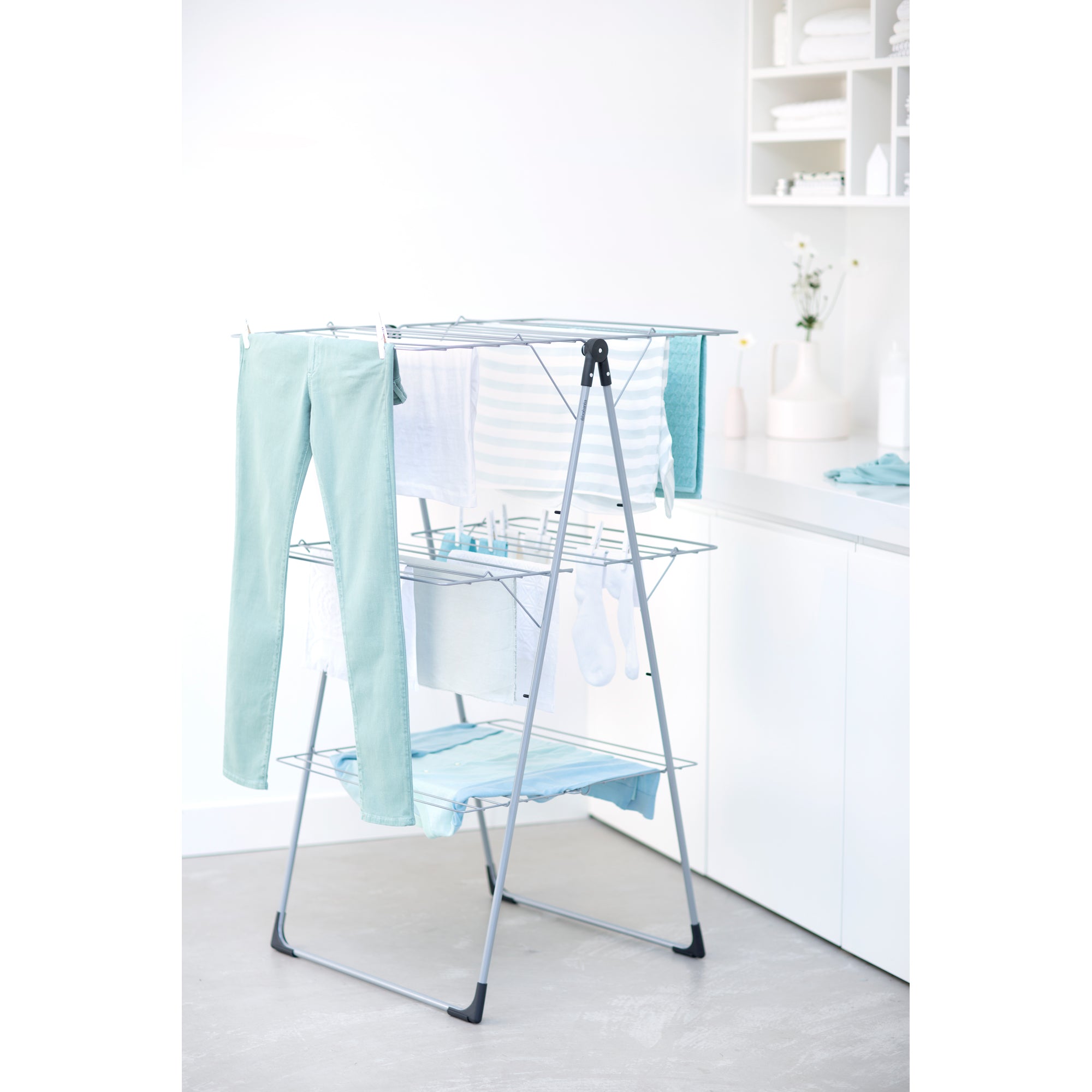 23 Meters Foldable Drying Rack Tower - Space Saving Laundry Clothes Hanger for Indoor & Outdoor Use - Perfect for Apartments, Camping, and Small Spaces