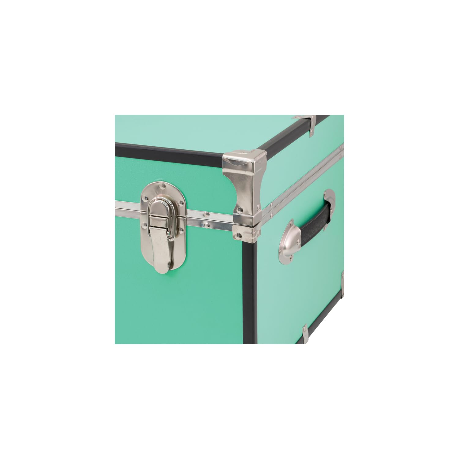 Southwestern Style 30-Inch Rolling Trunk with Lock - Teal, Durable Luggage with Secure Locking System & Spacious Storage | Perfect for Air Travel, Road Trips & Home Organization