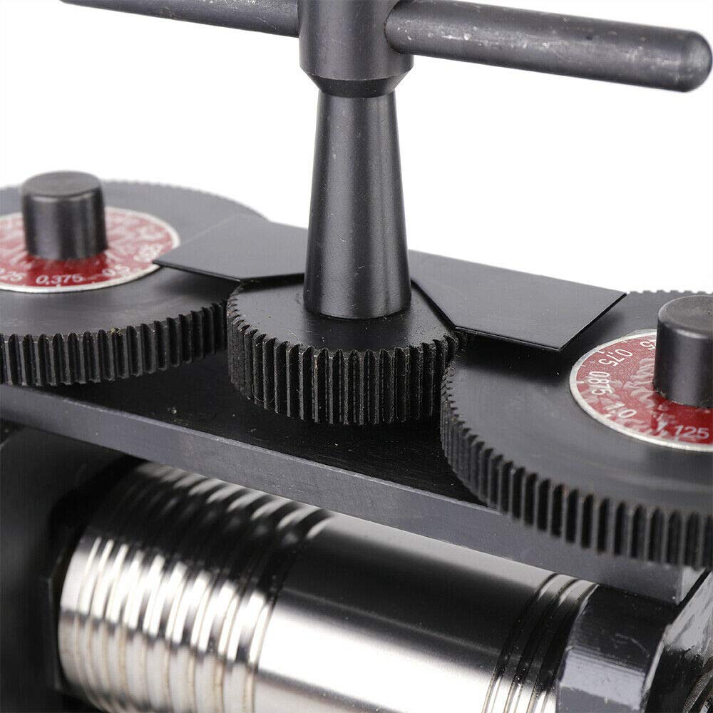 Bathrena 130mm Manual Jewelry Rolling Mill Machine - Wide Metal Sheet Marking & DIY Jewelry Making Tool for Goldsmiths, Crafters & Jewelry Designers | Perfect for Metal Forming, Wire Flattening & Texture Creation