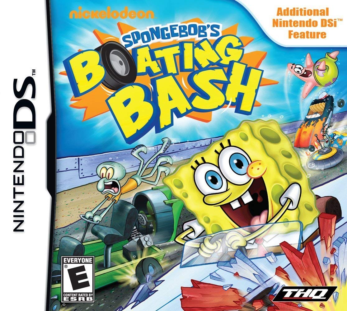 Renewed Spongebob Boating Bash Game for Nintendo DS - Fun Family Adventure Game for Kids & Adults - Perfect for Travel, Gifts & Retro Gaming