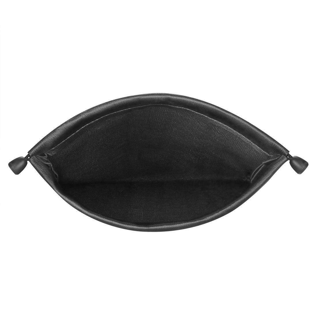 Geekria Universal Headphone Carrying Case - Premium PU Leather Travel Pouch for Headset Protection - Compact & Portable Storage Bag for AirPods, Beats, Sony Headphones - Perfect for Travel, Commuting & Office Use (Black)