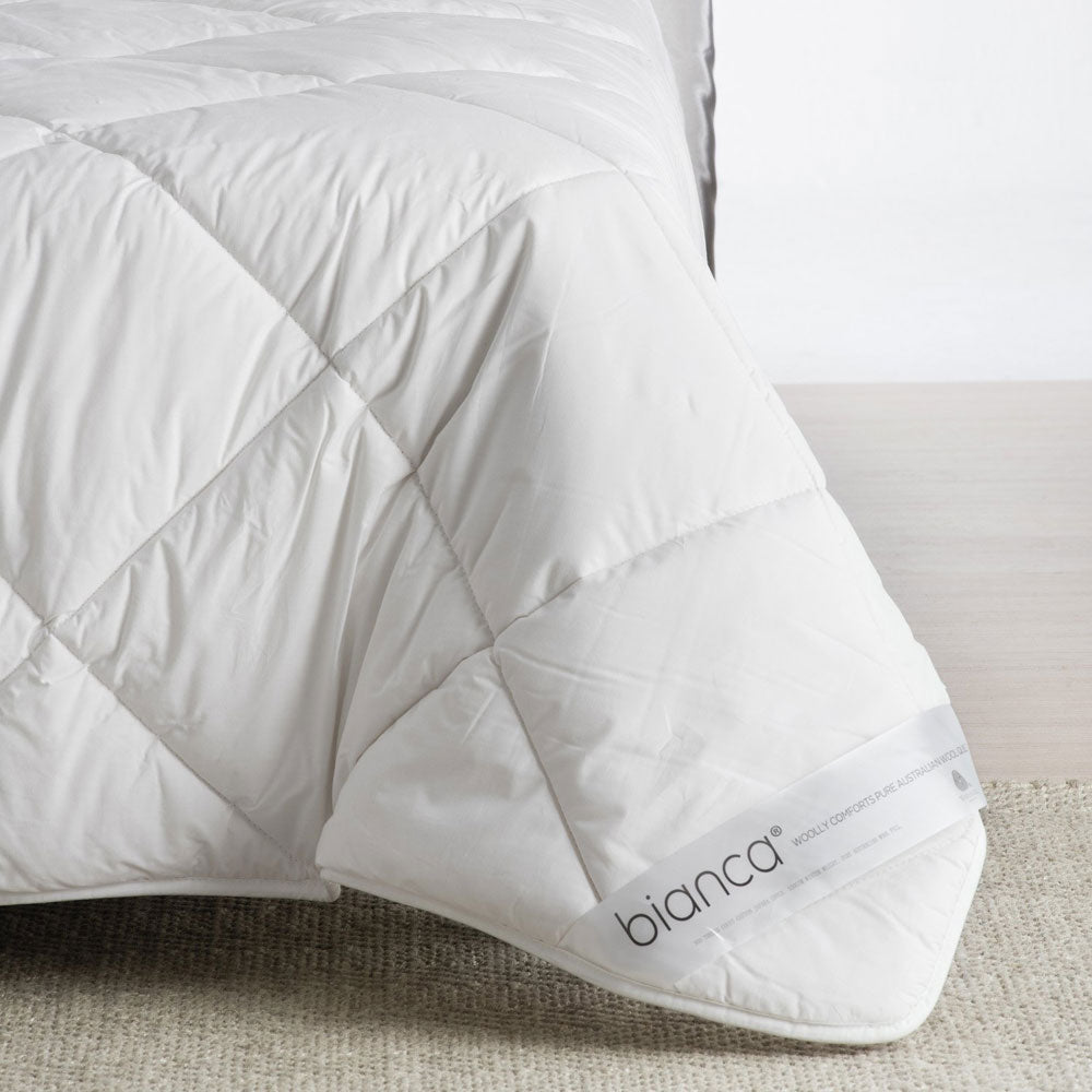 Premium Australian Wool Summer Quilt 300GSM - Lightweight & Breathable Single Bed Doona for Hot Sleepers - Perfect for Warm Nights & Air-Conditioned Rooms