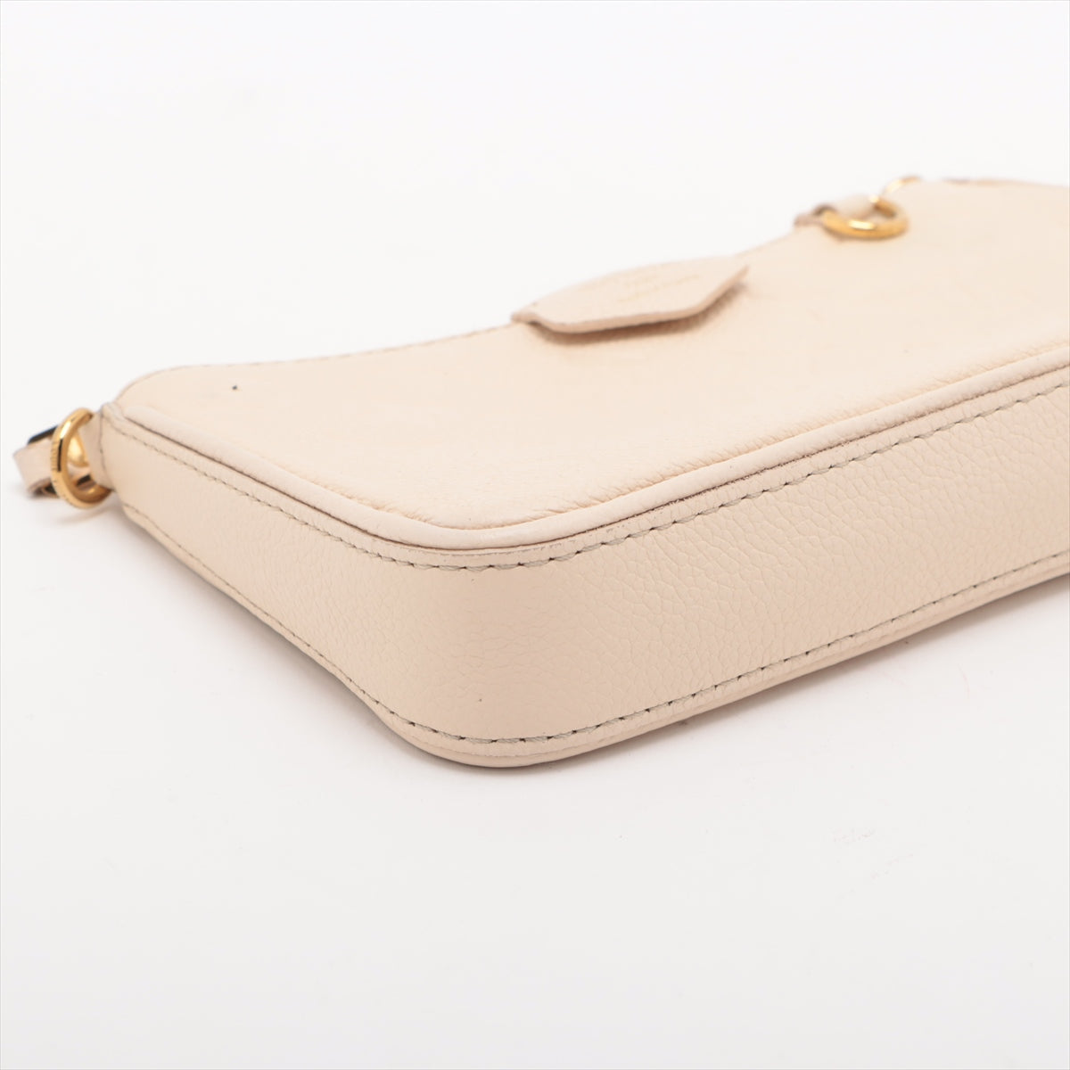 Louis Vuitton Monogram Empreinte Easy Pouch On Strap Crossbody Bag in Creme | Premium Leather Wallet on Chain | Perfect for Everyday Use, Travel & Special Occasions