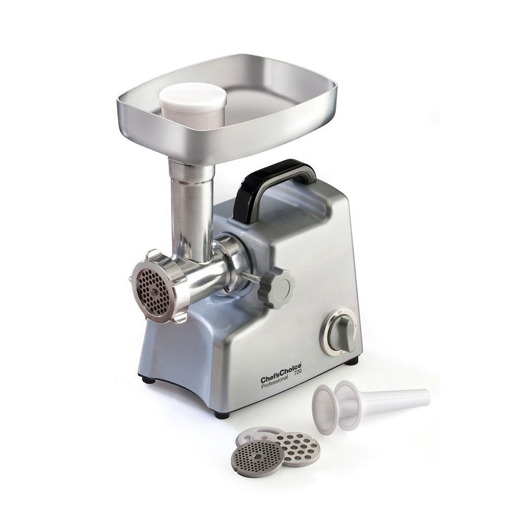CHEF'S CHOICE M720 Electric Meat Grinder - Certified Refurbished with 1-Year Home Essentials Warranty - Perfect for Home Kitchen, Sausage Making & Ground Beef Preparation