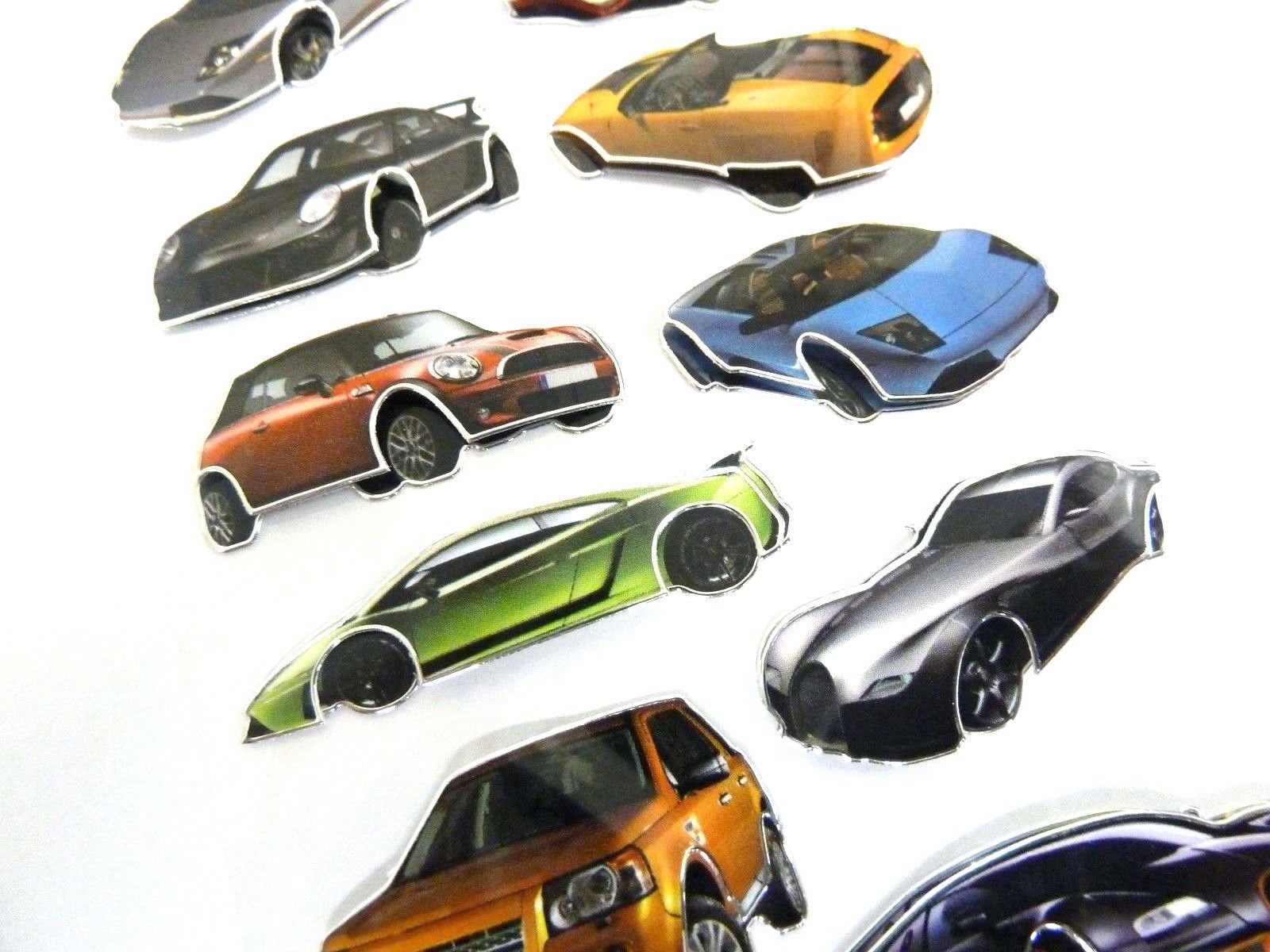 3D Car Stickers for Kids - Fun Labels for Crafts & Party Decorations