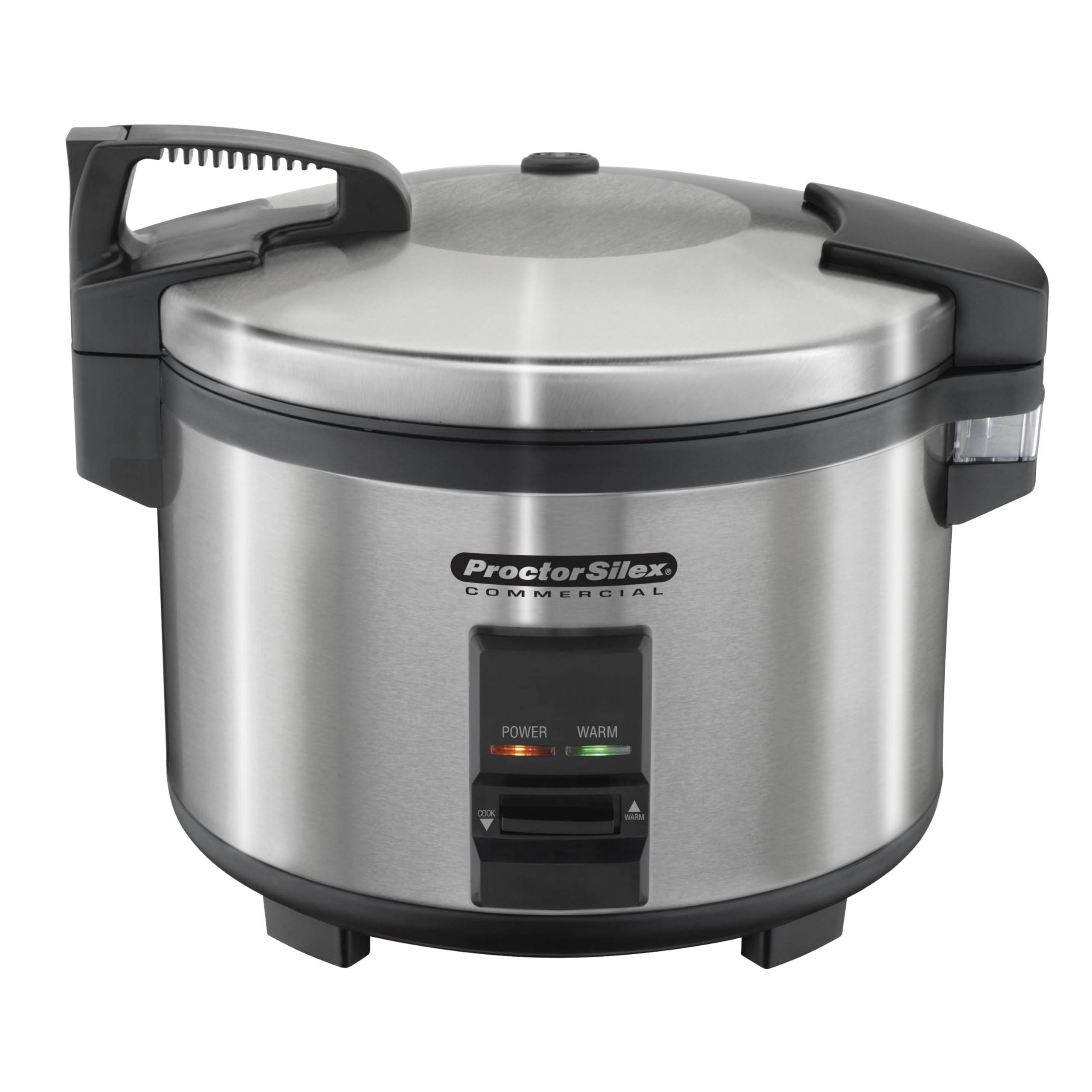Proctor Silex Commercial 37540 40-Cup Rice Cooker & Warmer with Non-Stick Pot, Hinged Lid & Stainless Steel Housing - Perfect for Restaurants, Catering & Large Family Gatherings