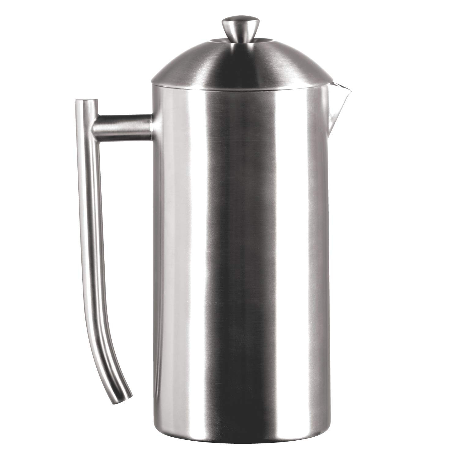Frieling Double-Walled Brushed Stainless Steel Insulated French Press Coffee Maker - 36 oz Coffee Presser for Home, Office & Camping - Keeps Coffee Hot for Hours - BPA Free & Dishwasher Safe