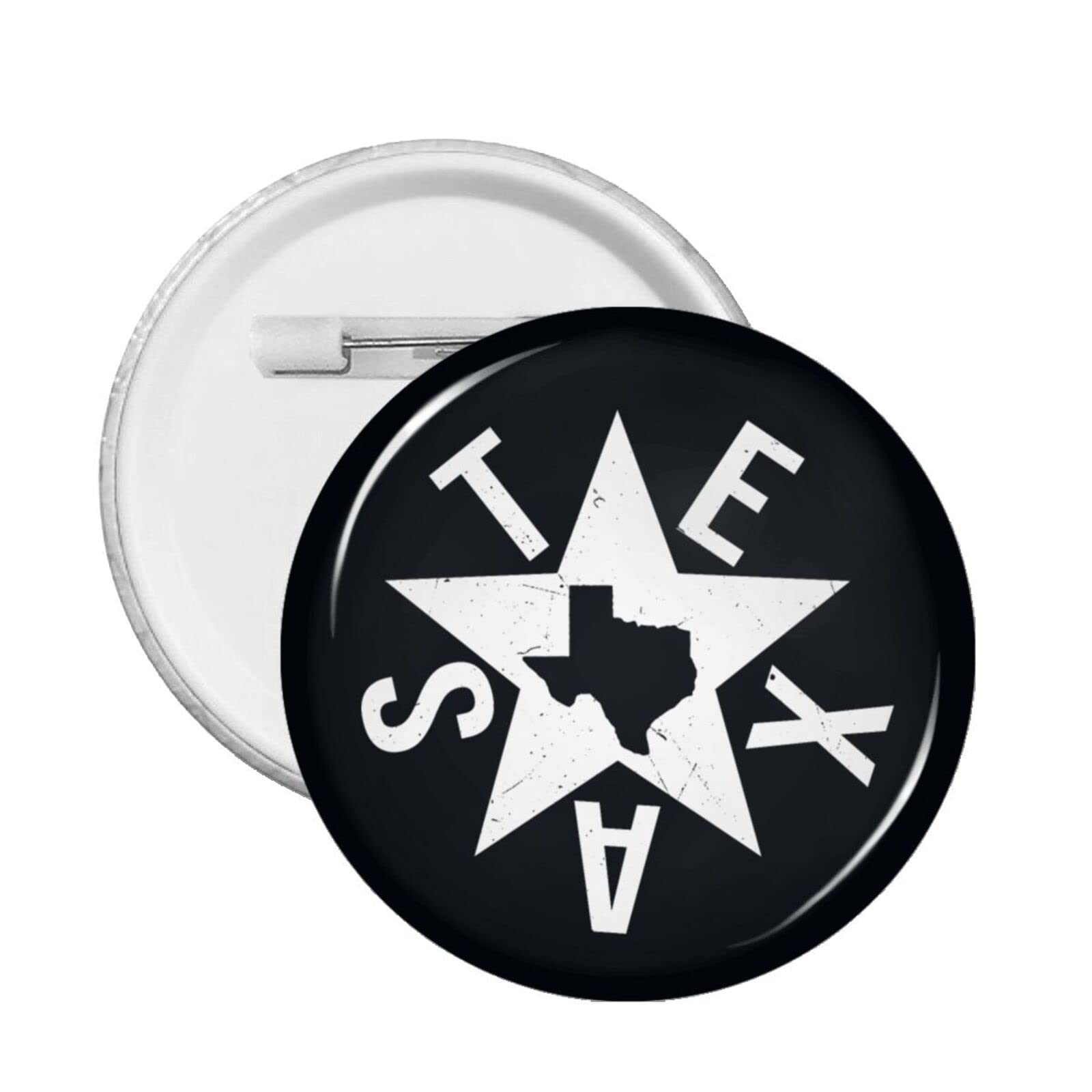 Vintage Texas Star Pin Badges for Men & Women - 1PC for Jackets & Bags
