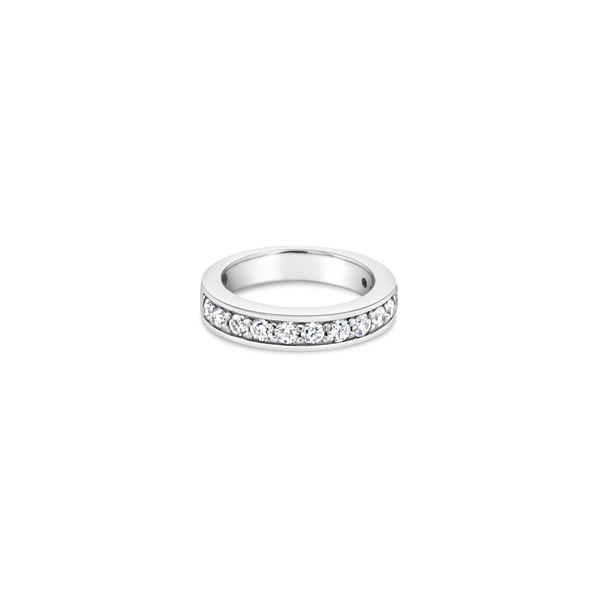 1 Carat Channel Set Diamond Wedding Band Ring - 14K White Gold for Women - Perfect for Engagement, Anniversary & Bridal Jewelry Gifts