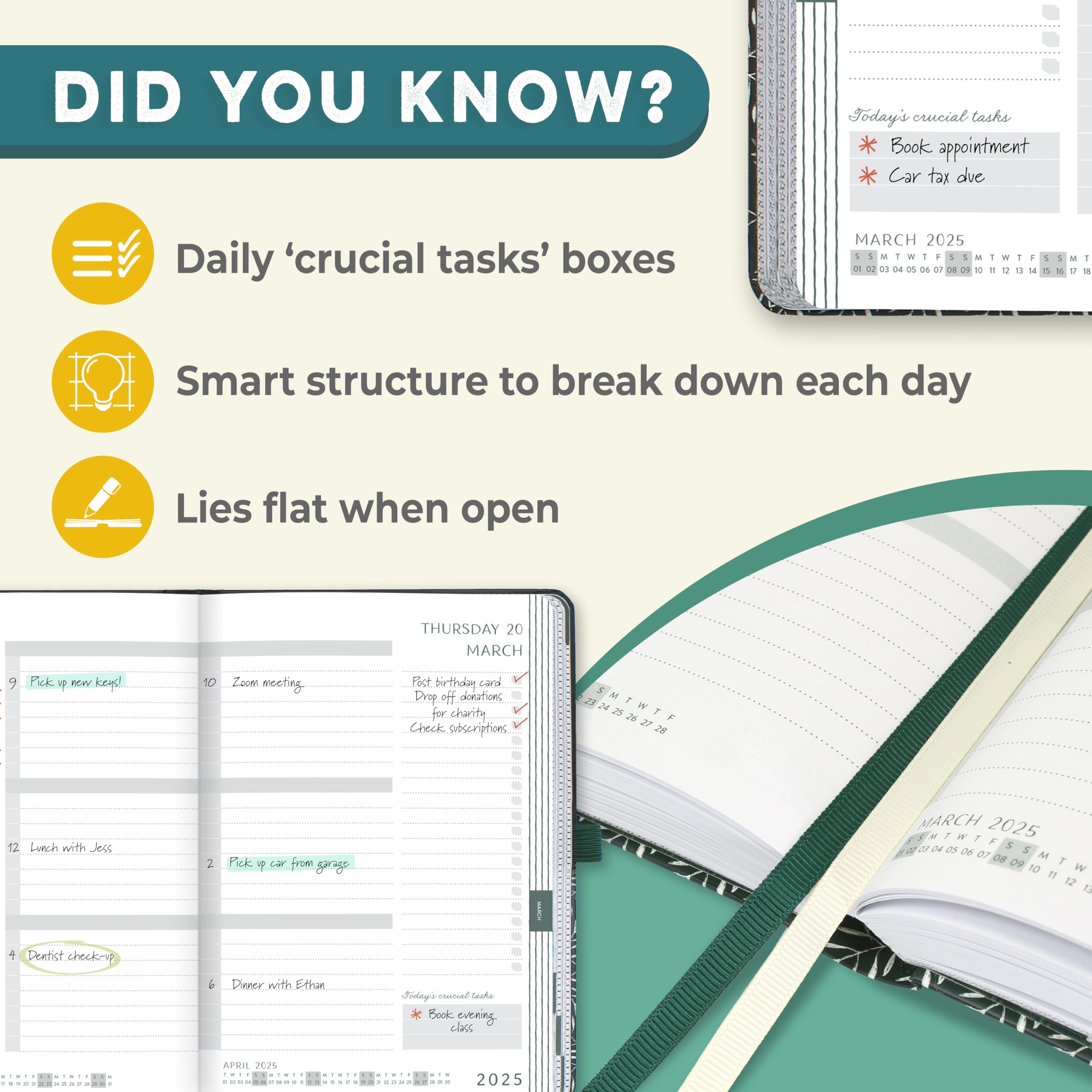 Boxclever 2024-2025 Academic Planner - A5 Page-A-Day Diary with To-Do Lists (August 2024-August 2025) | Perfect for Students, Teachers & Busy Professionals | School, Office & Daily Planning Organizer