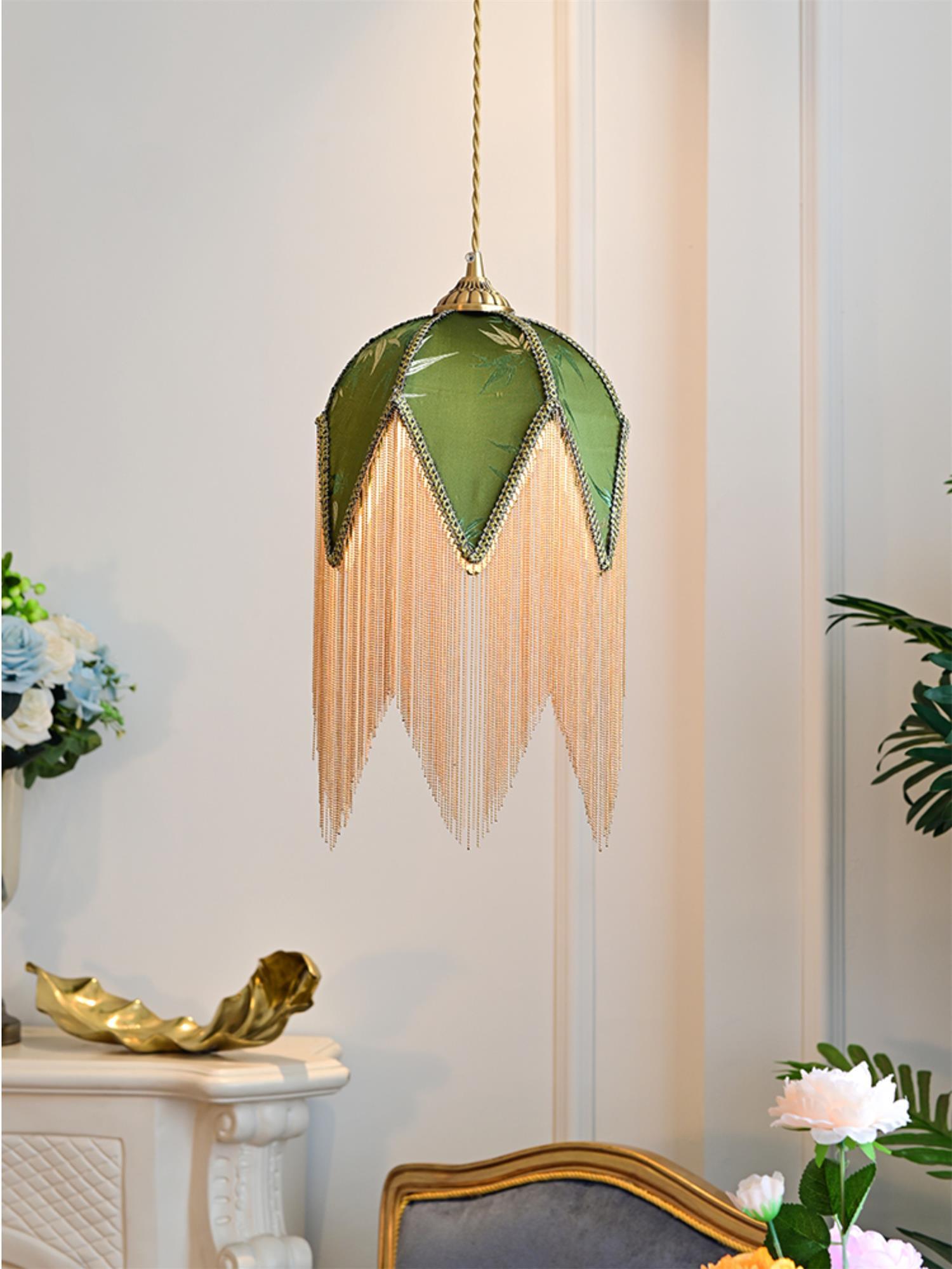 Bette Fringed Pendant Lamp - Modern Boho Chandelier Lighting for Living Room, Bedroom & Dining Room Decor