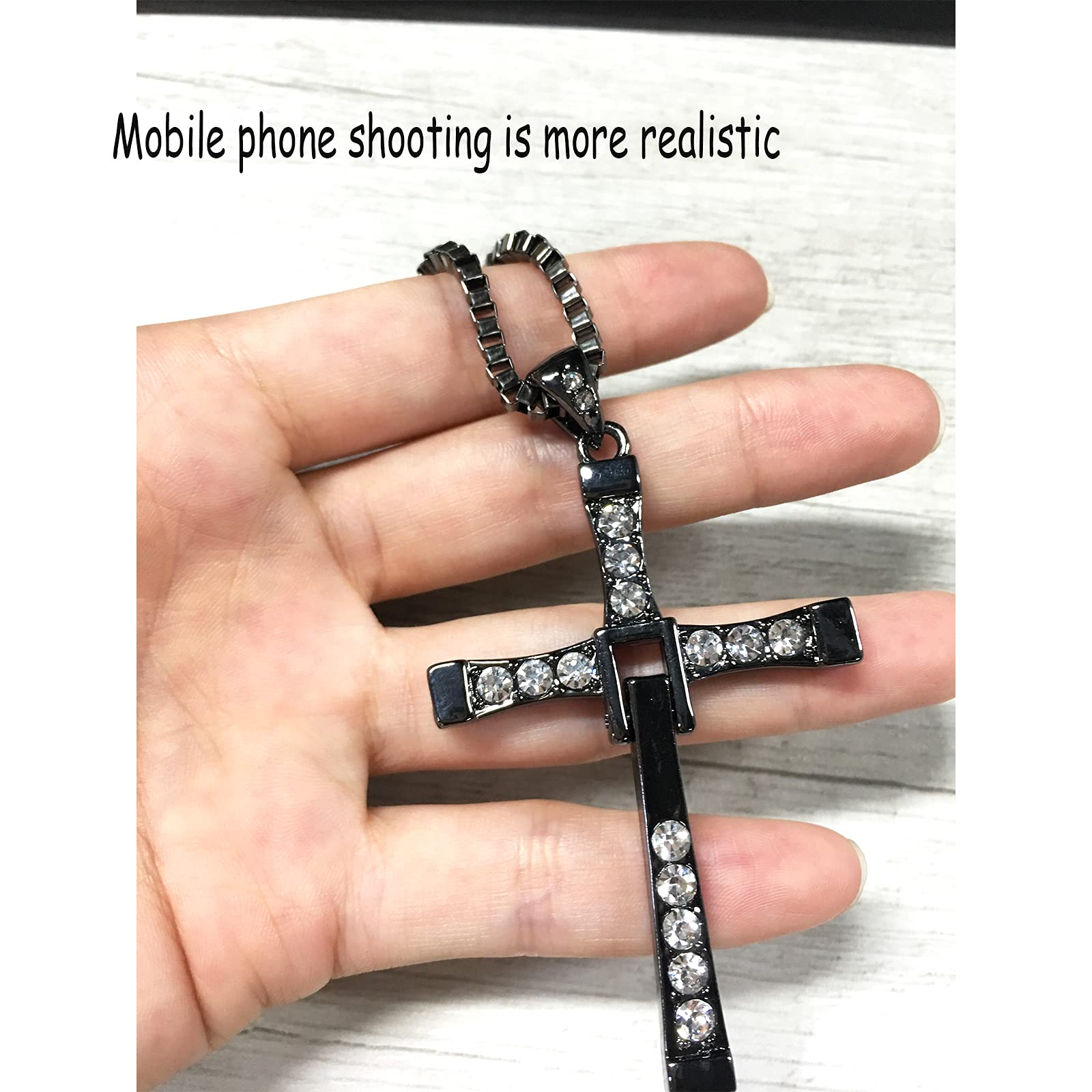 KEYCHIN Inspired Cross Necklace - Titanium Steel Pendant for Sports Enthusiasts & Movie Fans - Unisex Jewelry Gift for Men & Women - Perfect for Workouts, Casual Wear & Movie-Themed Events
