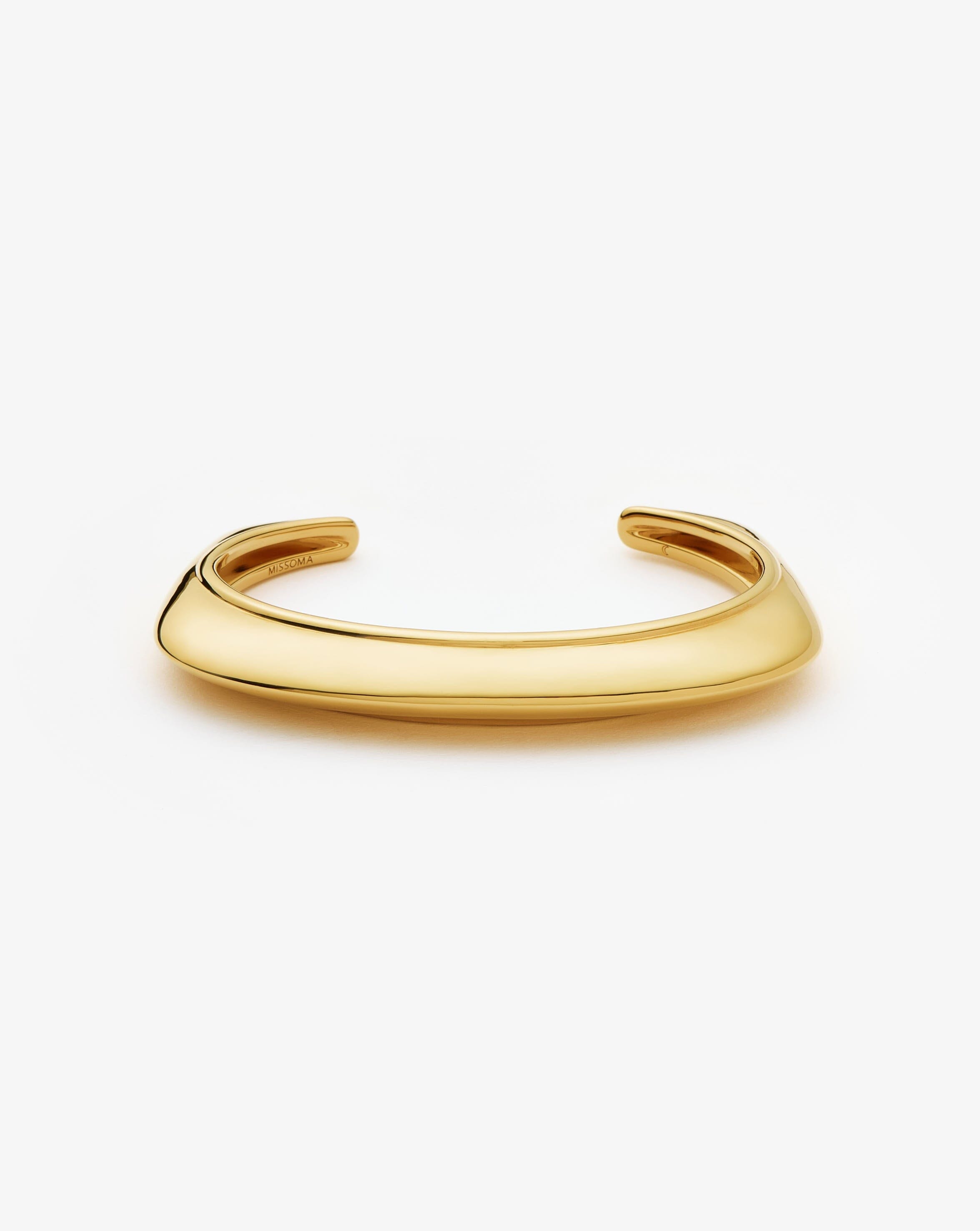 Hera Dome Statement Cuff Bracelet - 18k Gold Plated Elegant Jewelry for Women | Perfect for Parties, Weddings & Special Occasions