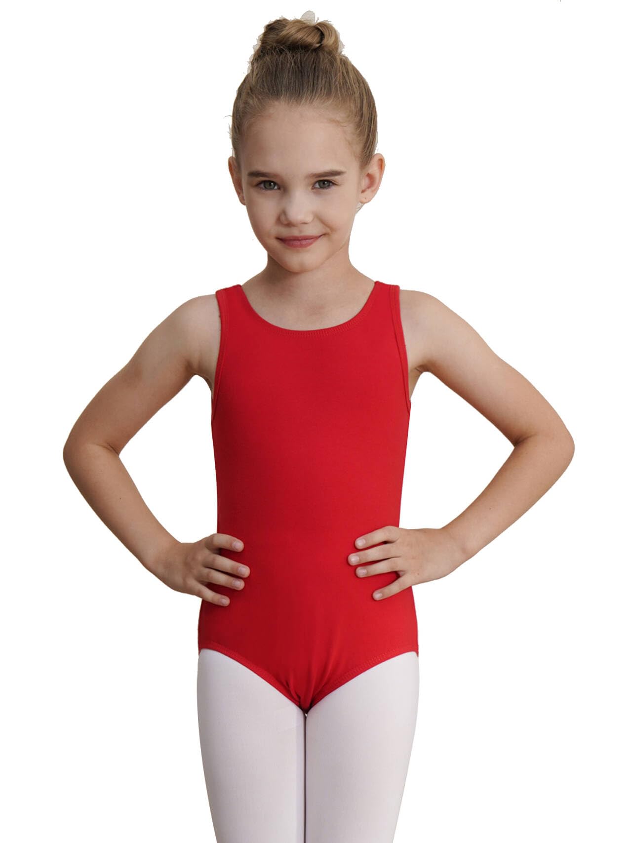 Girls Gymnastics Leotards - Sleeveless Ballet Dance Leotard for Kids - Perfect for Gymnastics, Ballet, Dance Practice & Performances