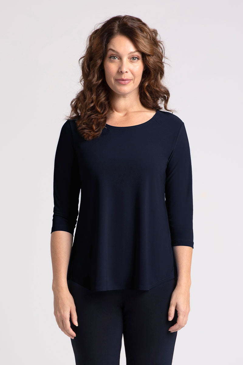 Sympli Go To Classic Tee Relax - Soft & Comfortable Women's Basic T-Shirt for Everyday Wear | Casual Outfit Essential for Work, Lounge & Weekend Outings