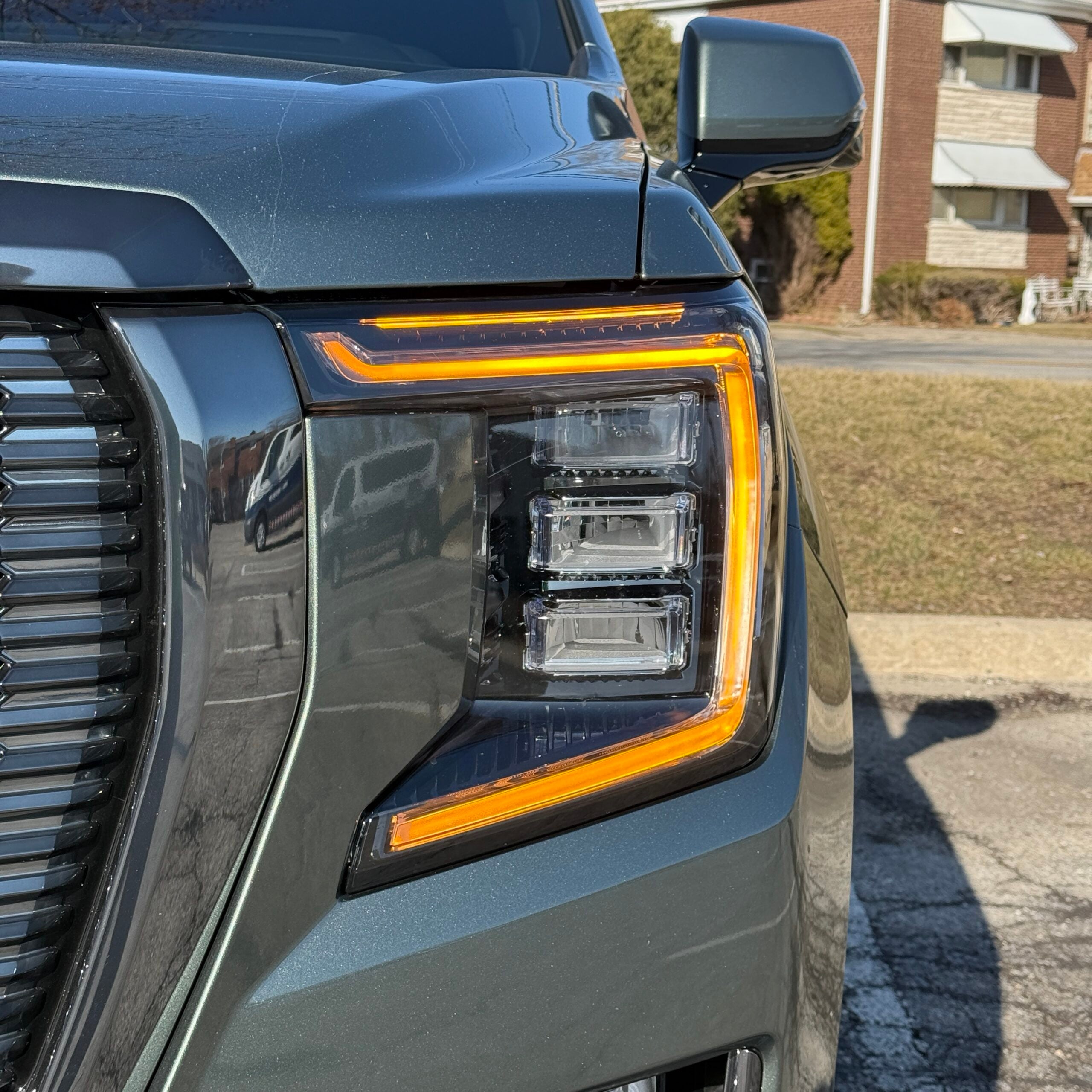 2024 GMC Yukon Amber Switchback DRL Kit - LED Daytime Running Lights with Turn Signal Function - Upgrade for 2021-2024 Models - Perfect for Off-Roading & Night Driving