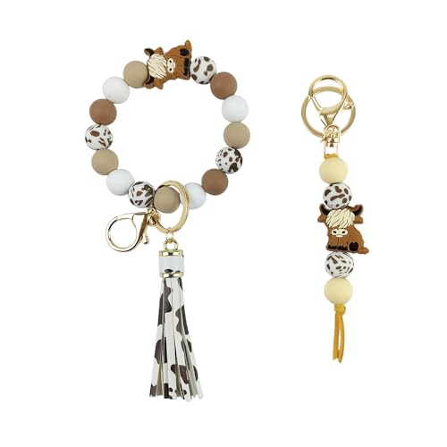 Highland Cow Keychain