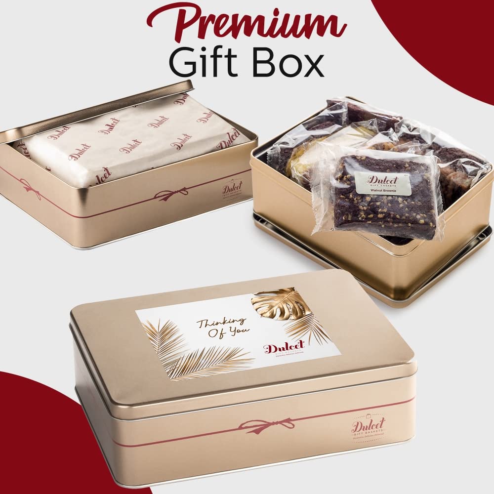 Thoughtful Thinking Of You Gift Baskets & Care Packages for Women, Men, Wife, Dad, Mom, Him, Her & Friends | Premium Gift Box for Birthdays, Get Well Soon, Sympathy & Special Occasions | Dulcet Gift Baskets