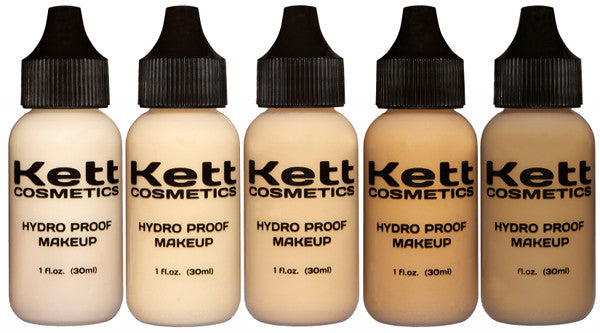 Kett Hydro Proof Foundation Collection - Waterproof & Long-Lasting Makeup for All-Day Wear - Perfect for Swimming, Outdoor Activities & Humid Climates