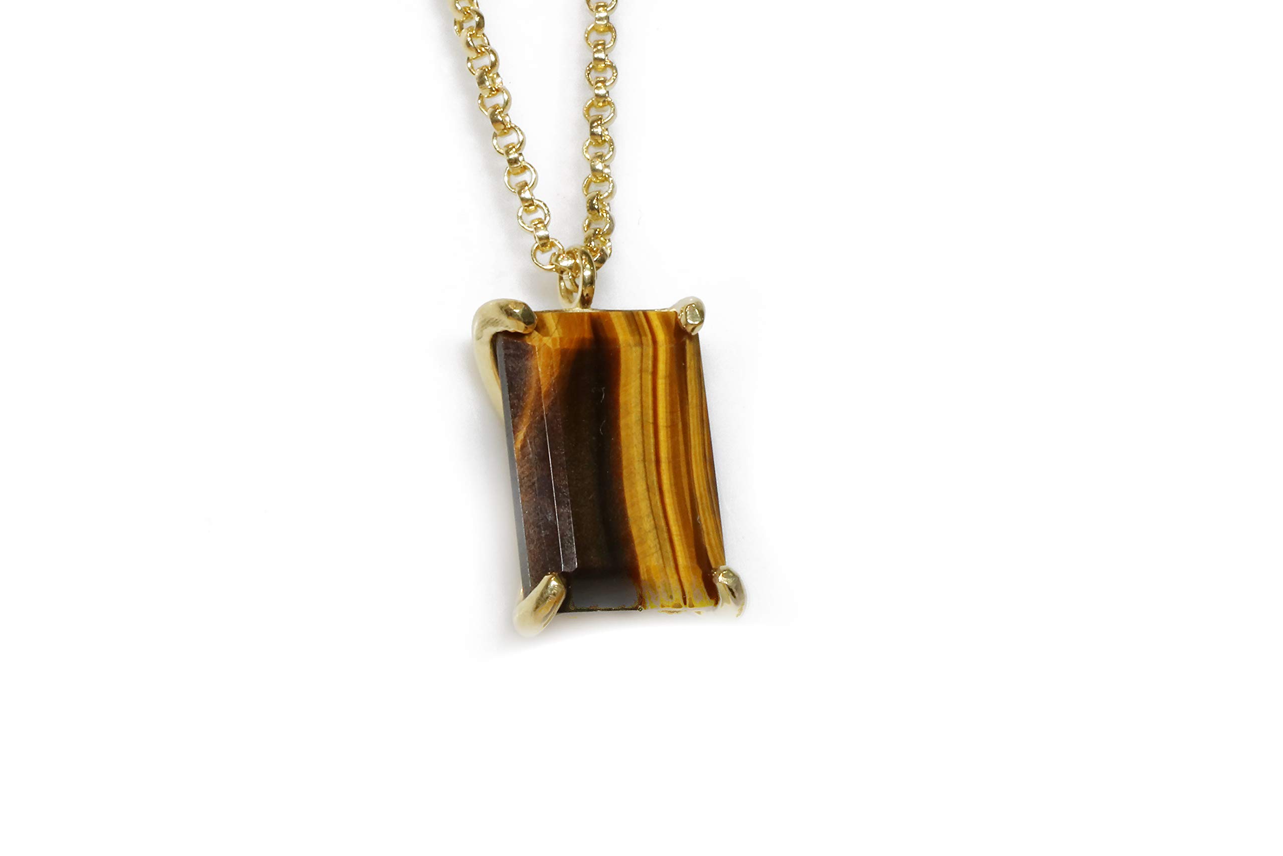 Handmade Tiger Eye Necklace - Elegant Custom Jewelry for Women, Unique Layering Necklace - Perfect Gift for Sister, BFF, Mother & Bridesmaid - Birthday, Anniversary, Wedding & Special Occasion Gift