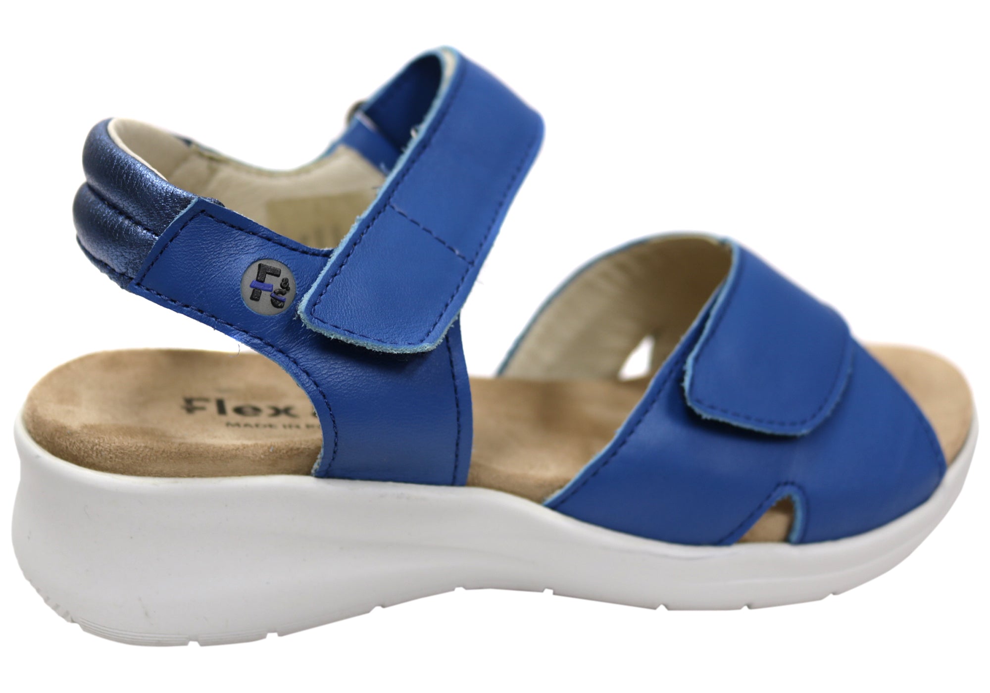 Flex & Go Britney Women's Comfortable Leather Sandals - Handmade in Portugal - Perfect for Summer, Beach & Casual Outings