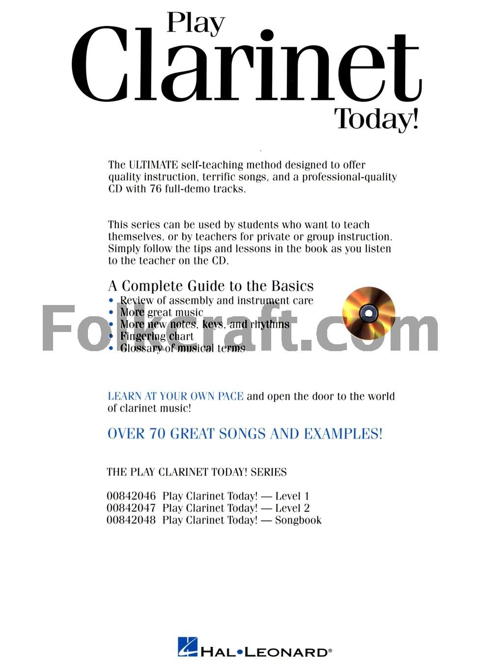Learn to Play Clarinet Today! - Beginner to Intermediate Level 2 Clarinet Lessons & Sheet Music for Students | Perfect for School Band, Music Classes & Home Practice