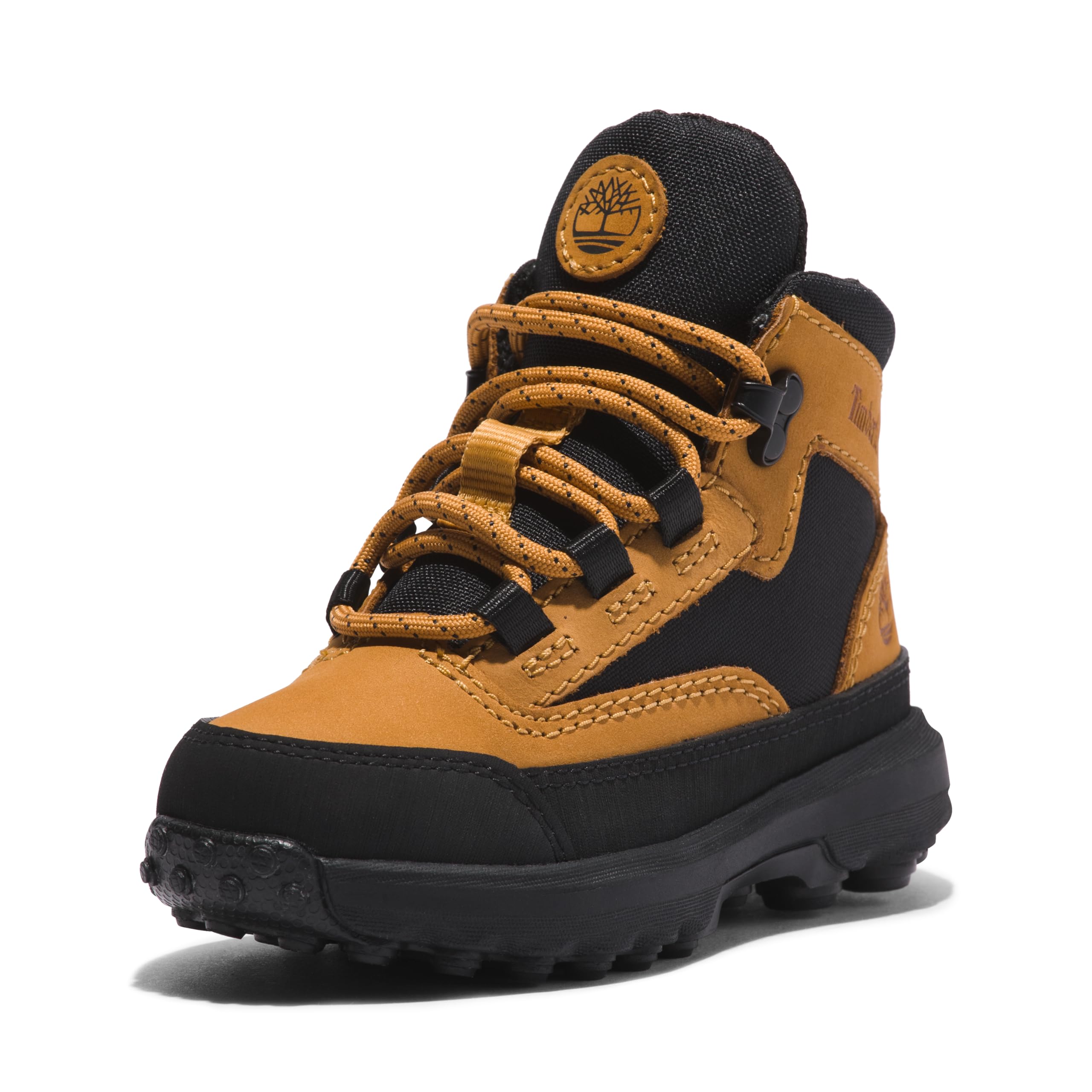 Timberland Boys' Mid Hiking Boots - Waterproof & Durable Outdoor Shoes for Kids - Perfect for Hiking, Camping, and School Activities