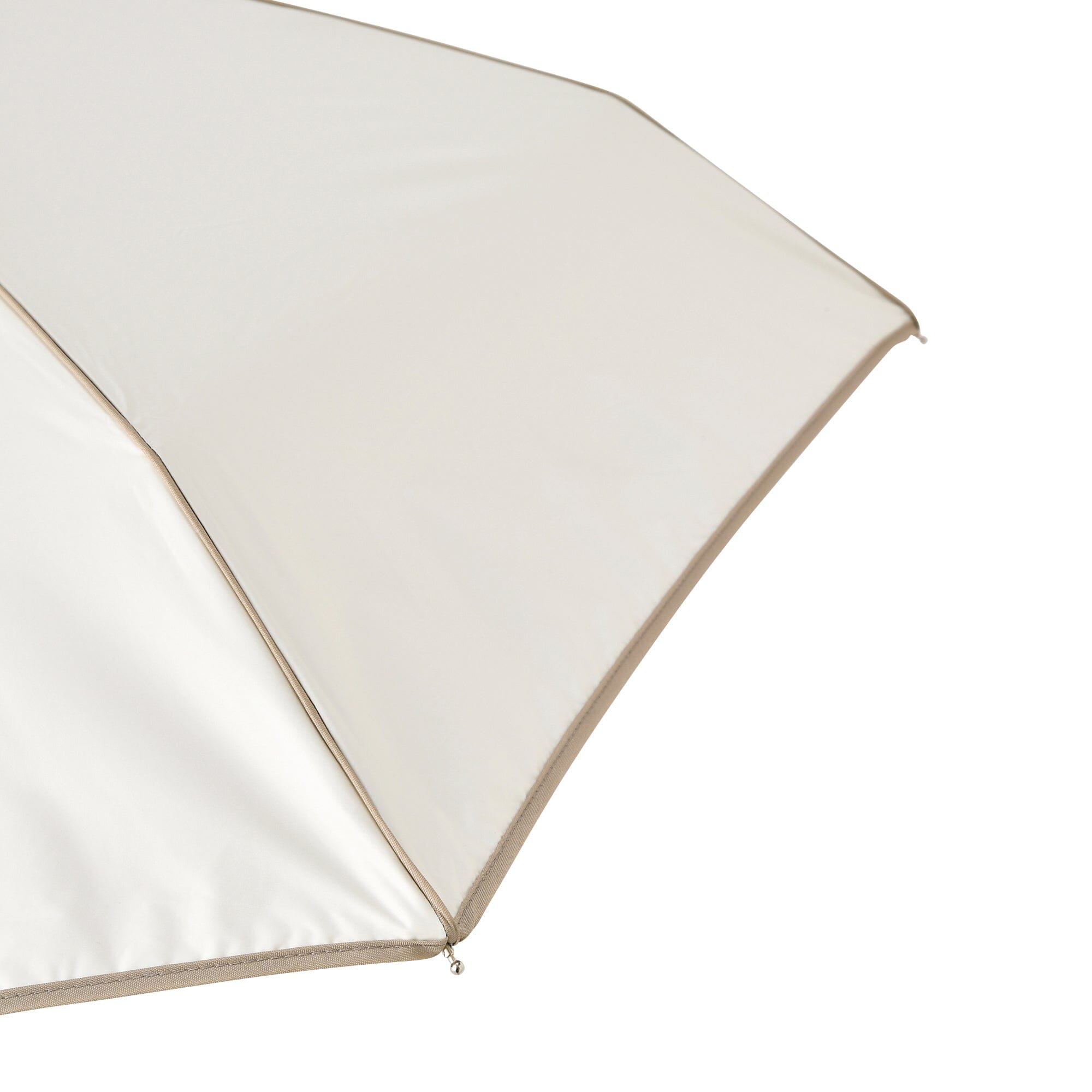 Compact Mini Parasol 47cm Ivory - Portable Sun & Rain Umbrella for Women, Men, Travel, Beach, Outdoor Activities
