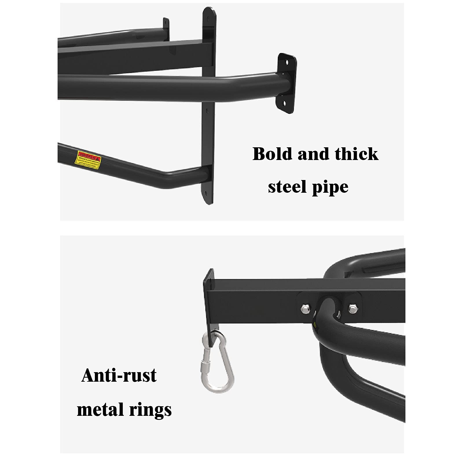ZHANGQINGXIU Heavy Duty Punching Bag Wall Bracket - Sandbag Holder, Boxing Wall Mount for MMA, Muay Thai & Fitness Training - 3 Sizes (80cm Black) - Perfect for Home Gyms, Martial Arts Studios & Boxing Clubs