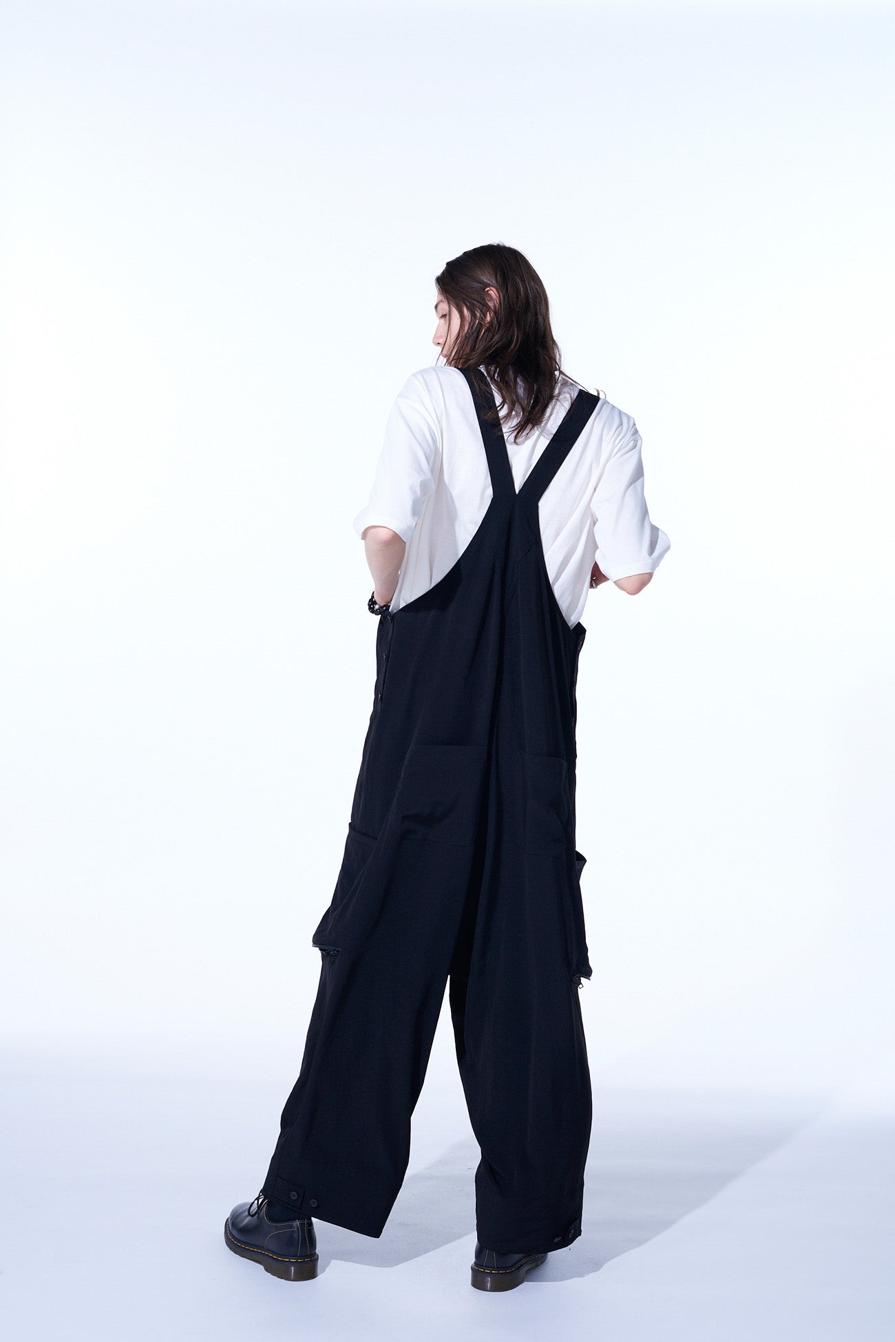 Stylish Crepe de Chine Gusseted Zippered Pocket Overalls for Women - Perfect for Casual Outings, Workwear & Everyday Comfort