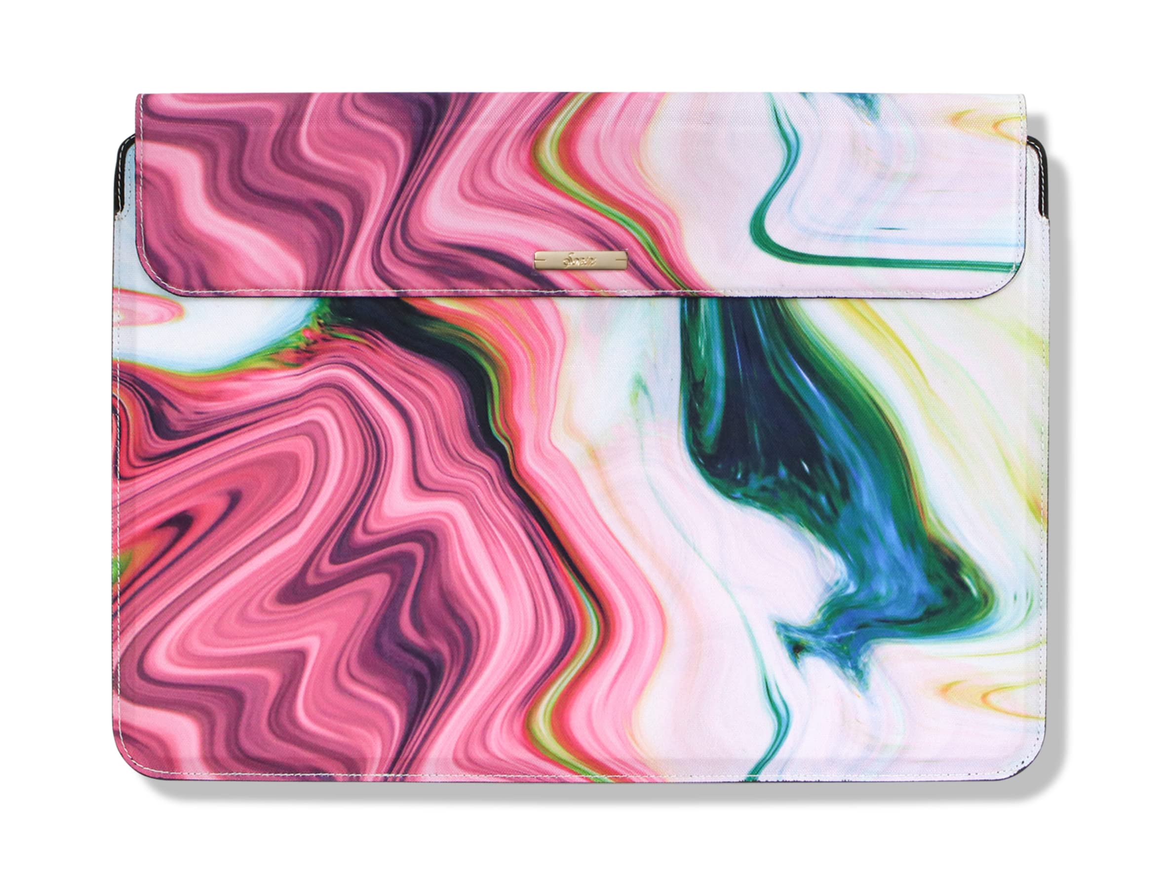 Sonix 15 Inch Laptop Sleeve - Foldable Protective Case & Stand for MacBook Pro/Air, Dell, HP (Agate) | Portable Travel & Office Use
