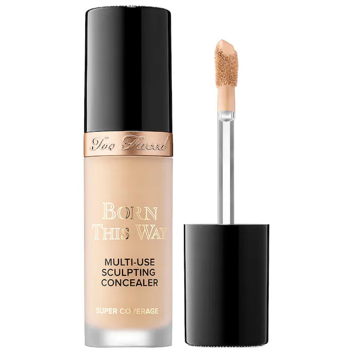 Too Faced Born This Way Super Coverage Multi-Use Concealer - Full Coverage, Natural Finish for Dark Circles, Blemishes & Contouring (Makeup & Beauty Essentials)