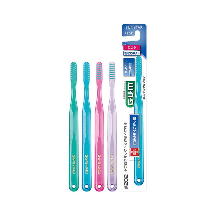 GUM Dental Brush #202 Medium - Soft Bristle Interdental Cleaner for Teeth and Gums, Perfect for Braces, Bridges, and Dental Implants Care | Oral Hygiene Essential for Daily Use at Home or Travel