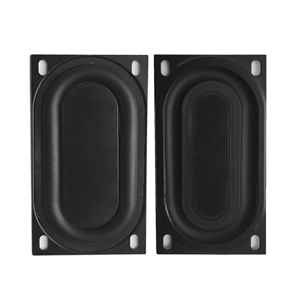 2 Pcs 50x90mm Bass Speaker Passive Radiator - Rubber Vibration Plate Subwoofer DIY Replacement Kit for Enhanced Audio Performance - Perfect for Home Theater, Car Audio, and Speaker Repair Projects