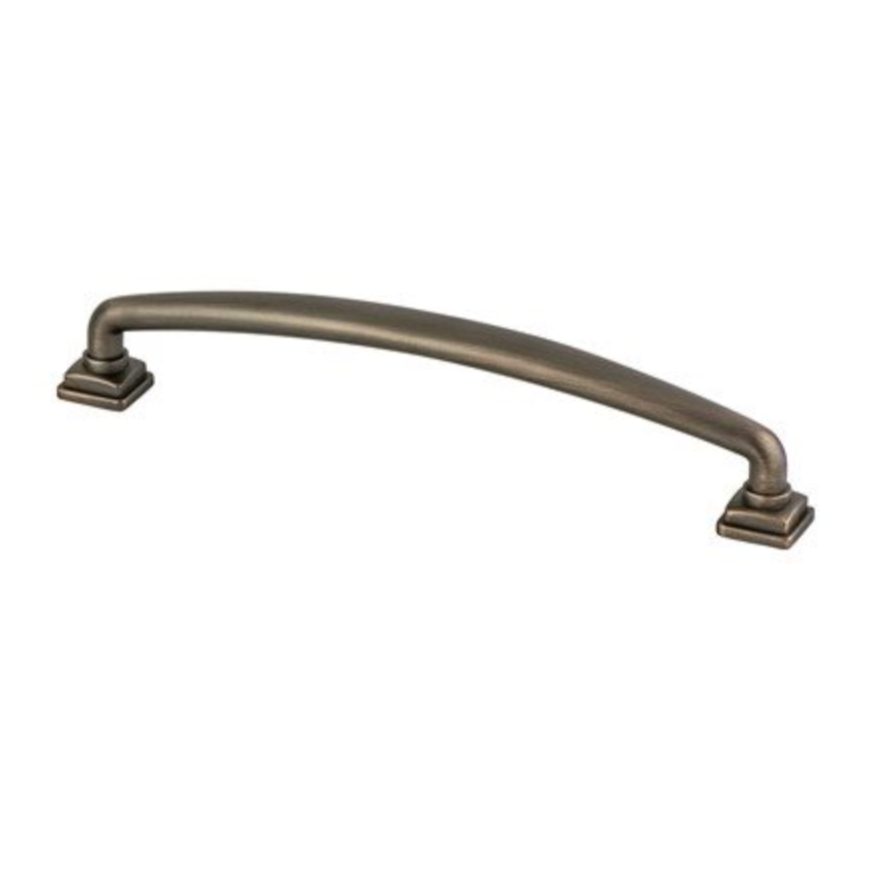 Kelly No.2 Cabinet Knob and Drawer Pulls - Dark Brushed Bronze Finish - Vintage Style Hardware for Kitchen Cabinets, Dressers & Furniture (Set of 10) - Perfect for Home Renovation and DIY Projects