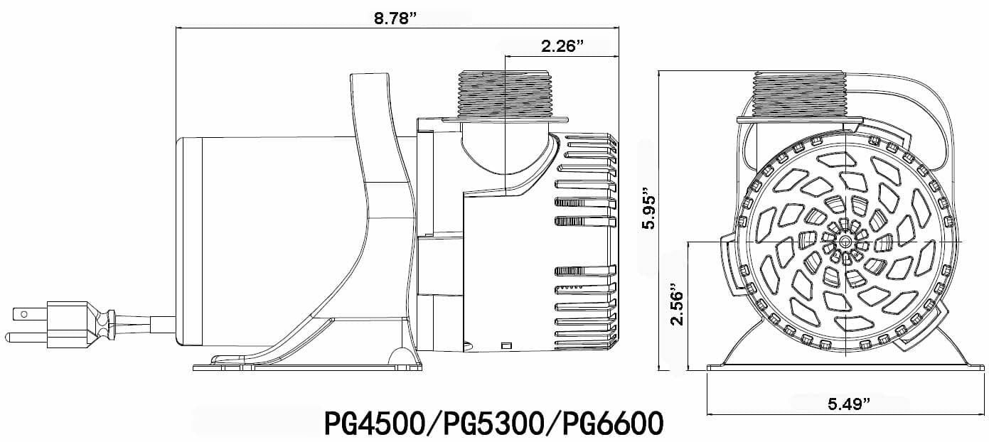 Lifegard Aquatics 5300 GPH High-Performance Pond Pump - Ideal for Large Koi Ponds, Waterfalls & Fountain Circulation